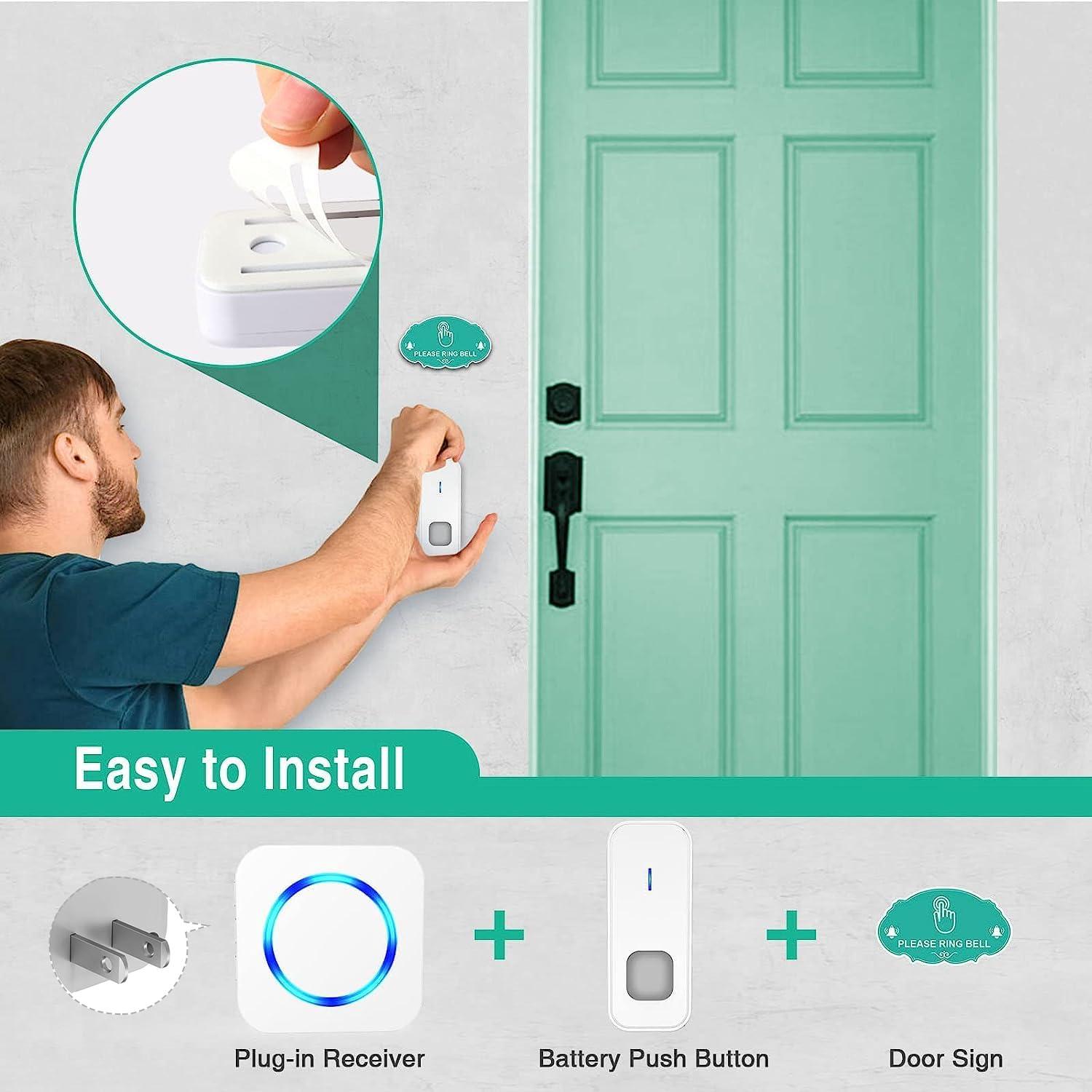 Timbre Inalámbrico SURFOU con 2 Receptores IP55 55 Tonos
