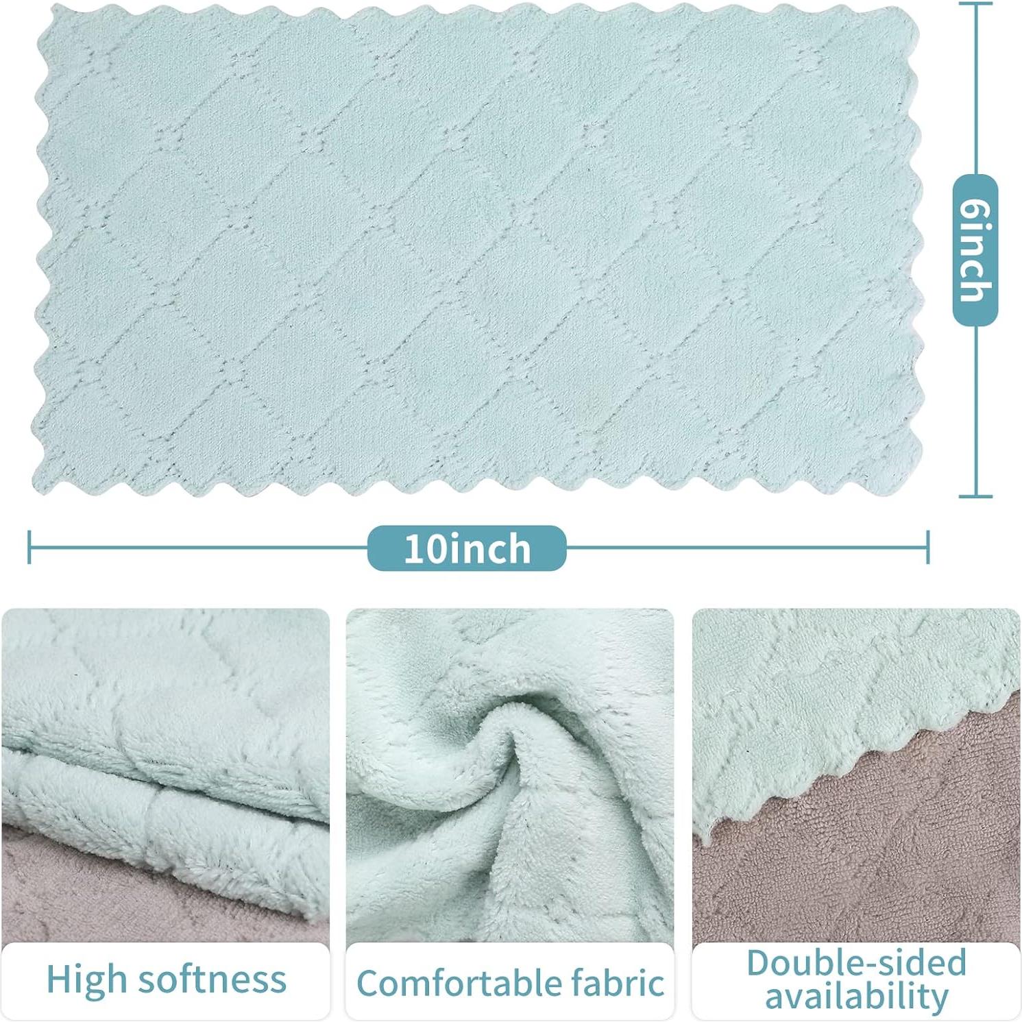 Paquete de 10 paños de cocina GADIEDIE microfibra absorbente