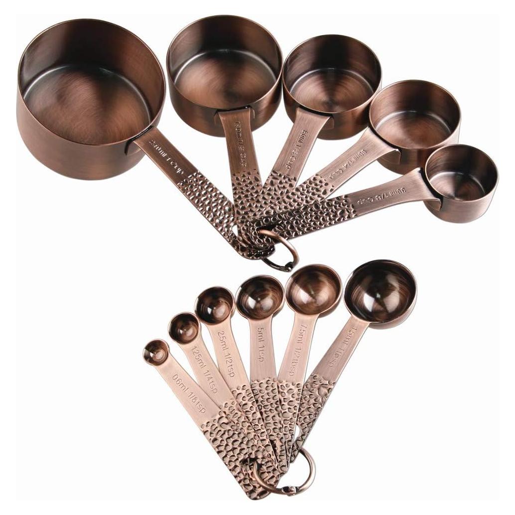 Juego de Tazas y Cucharas Medidoras Smithcraft Acero Inoxidable 13 Piezas