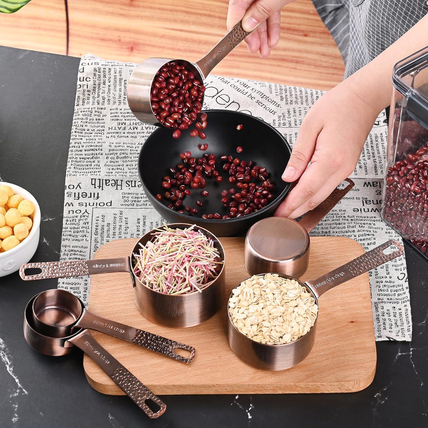 Juego de Tazas y Cucharas Medidoras Smithcraft Acero Inoxidable 13 Piezas