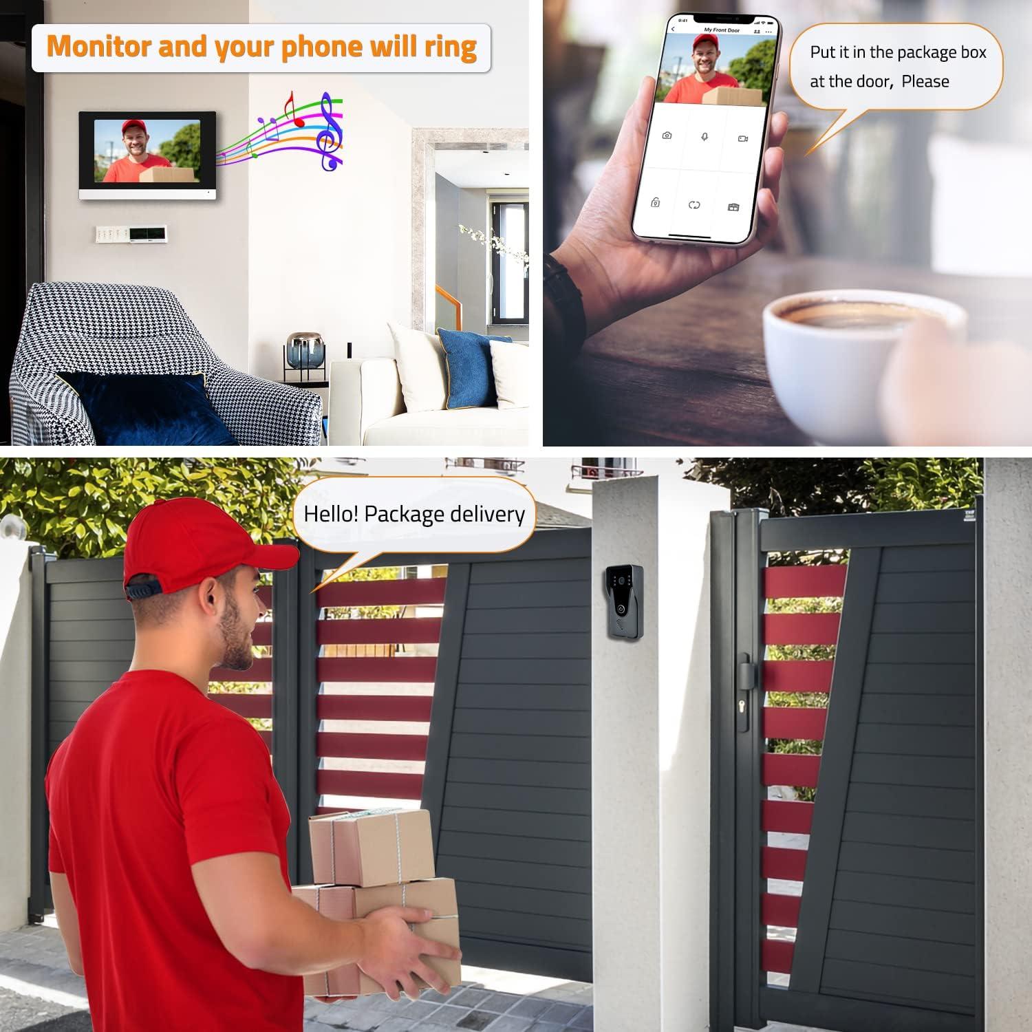 Intercomunicador de Video WiFi AMOCAM 7" HD con Grabación