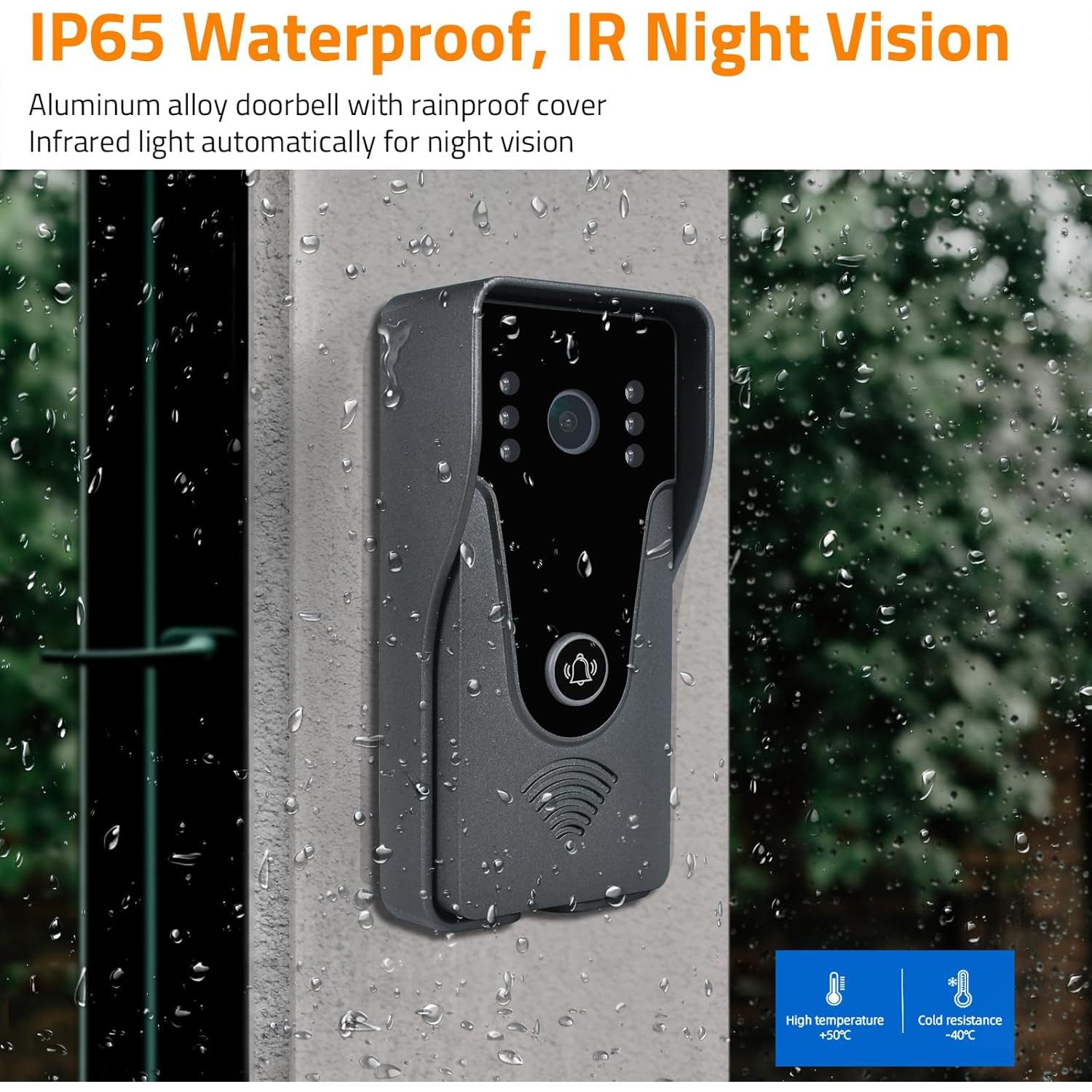 Intercomunicador de Video WiFi AMOCAM 7" HD con Grabación