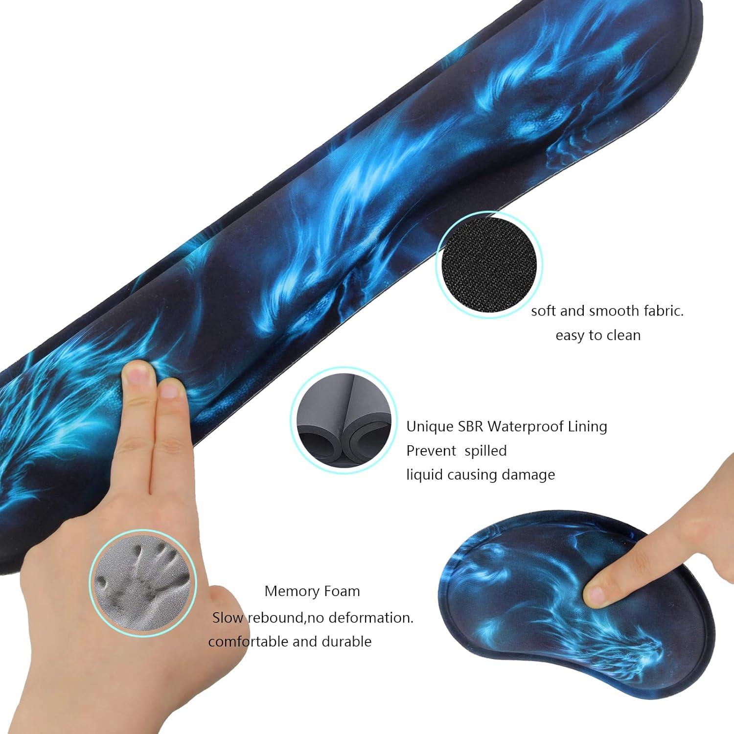 Reposamuñecas ergonómico Newplenty para teclado y mouse