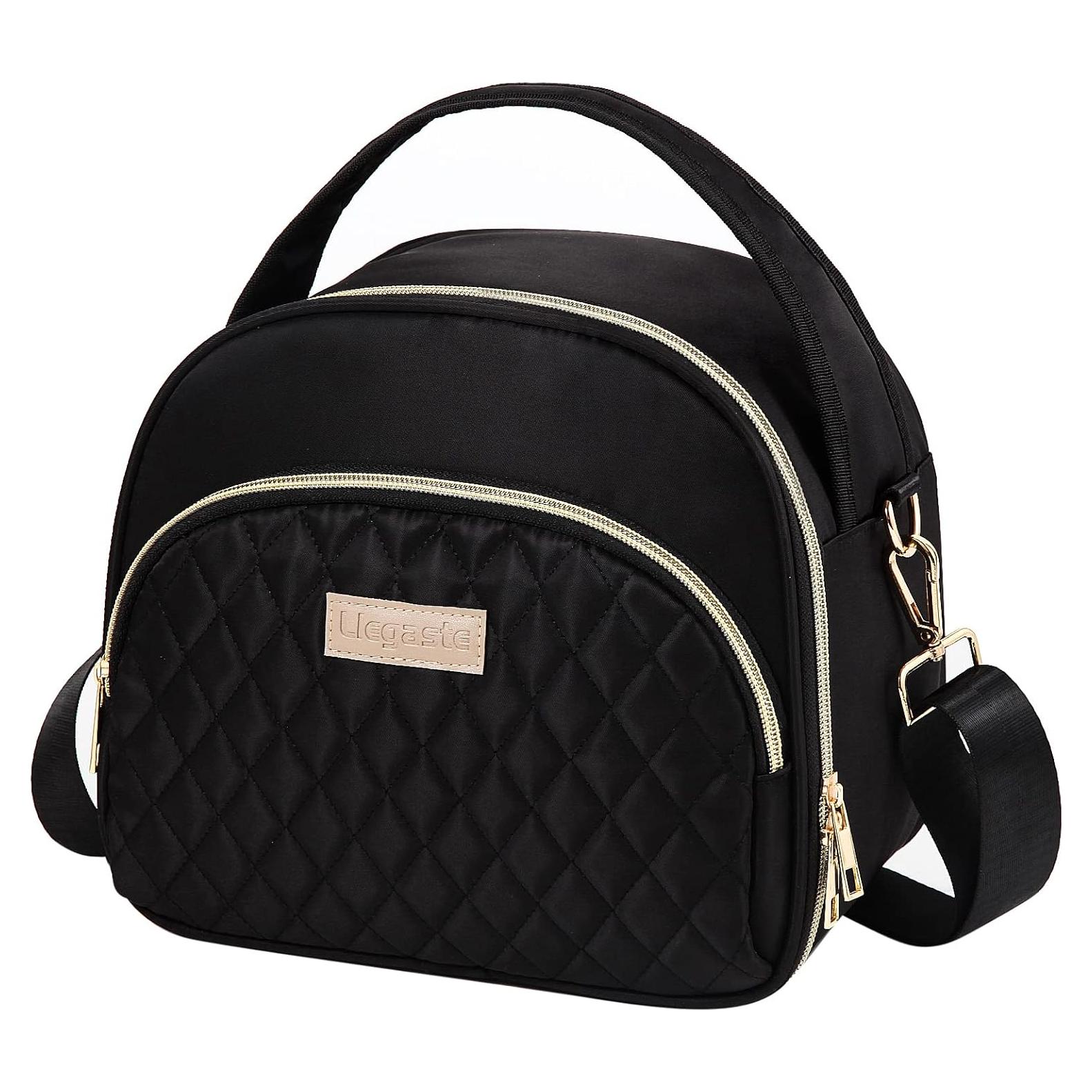 Bolsa Térmica LLEGASTE Negra para Almuerzo 9L Reutilizable