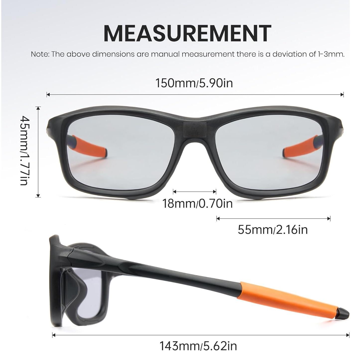 Gafas de sol inteligentes Cyxus fotocromáticas UV y azul