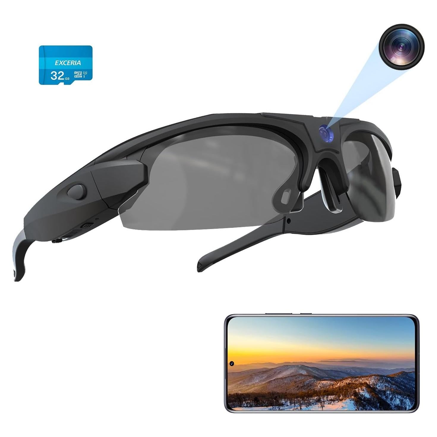 Gafas de Cámara WiFi RERBO 4K HD 1080P Polarizadas UV 400