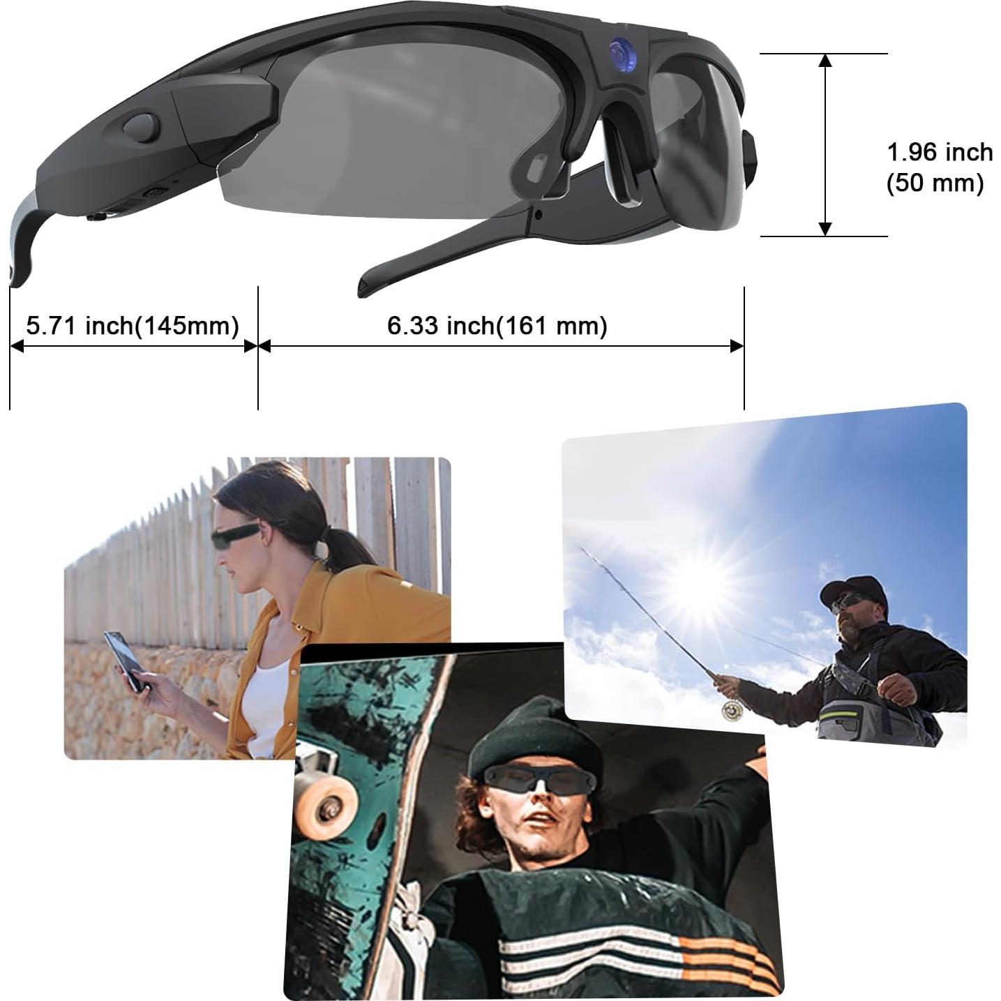 Gafas de Cámara WiFi RERBO 4K HD 1080P Polarizadas UV 400