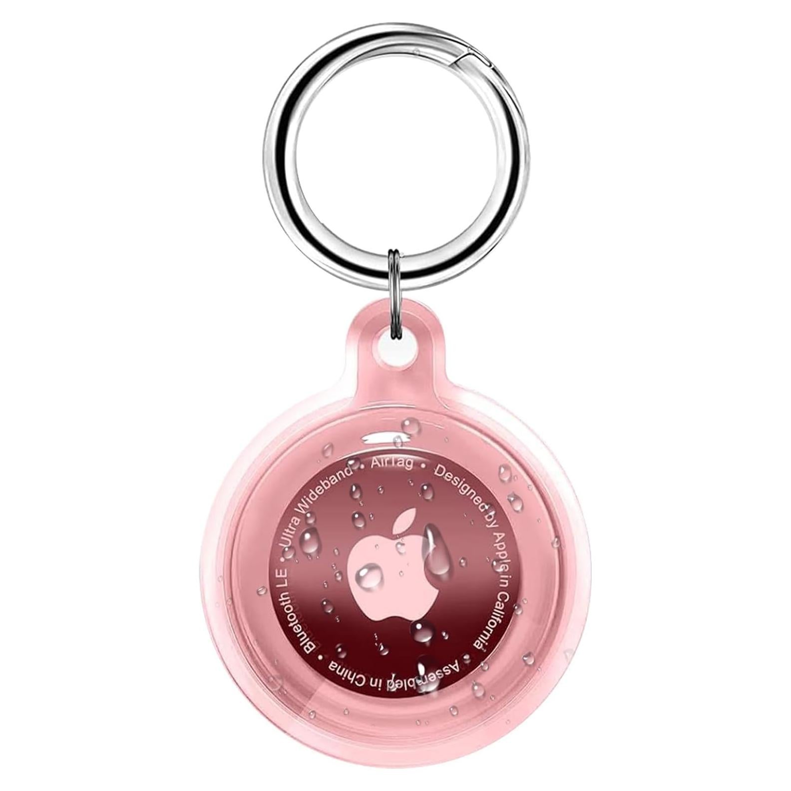 Funda Impermeable para Airtag Foweroty Rosa Claro IPX8