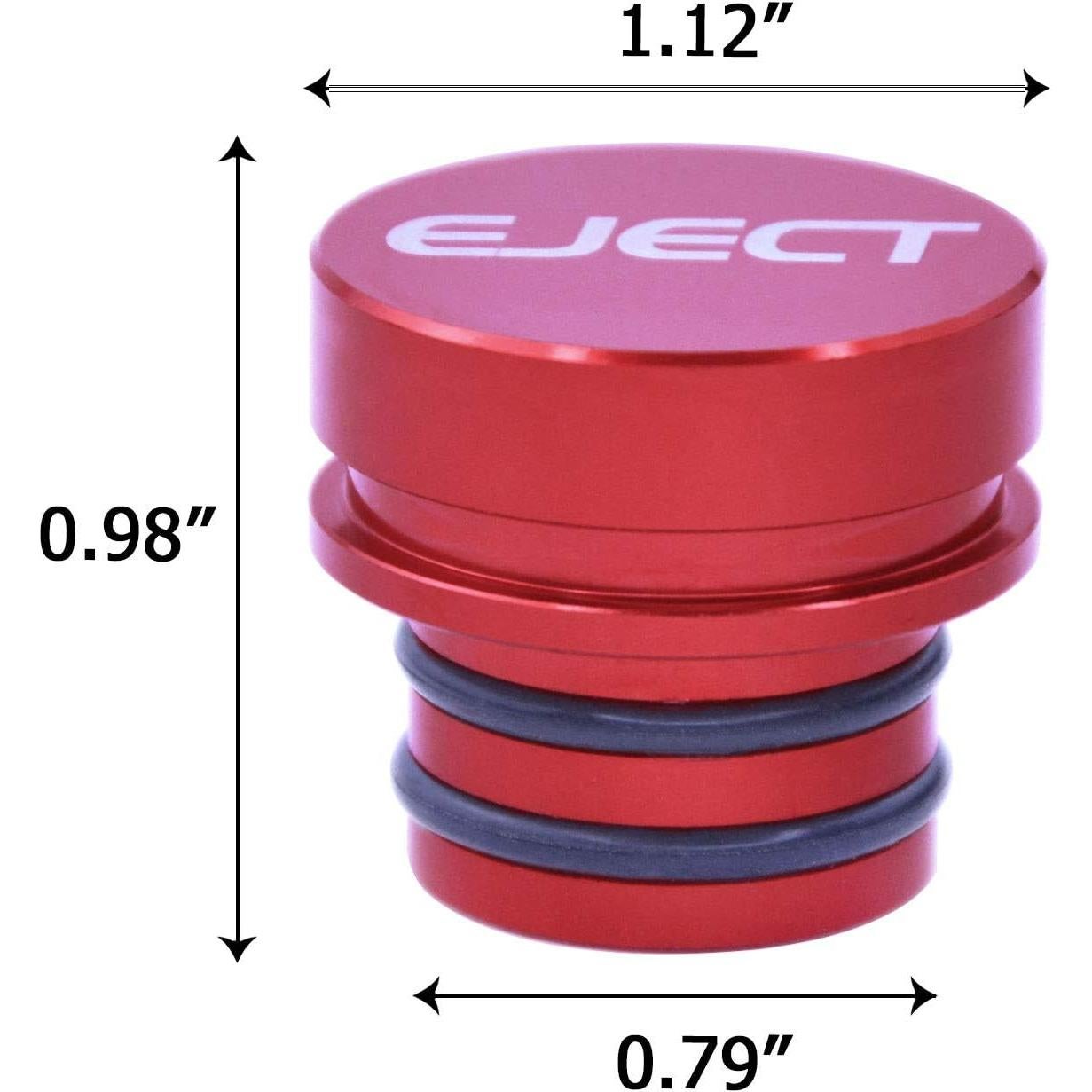 Cubierta de Enchufe de Encendedor GeeWatom 12V Aluminio Rojo