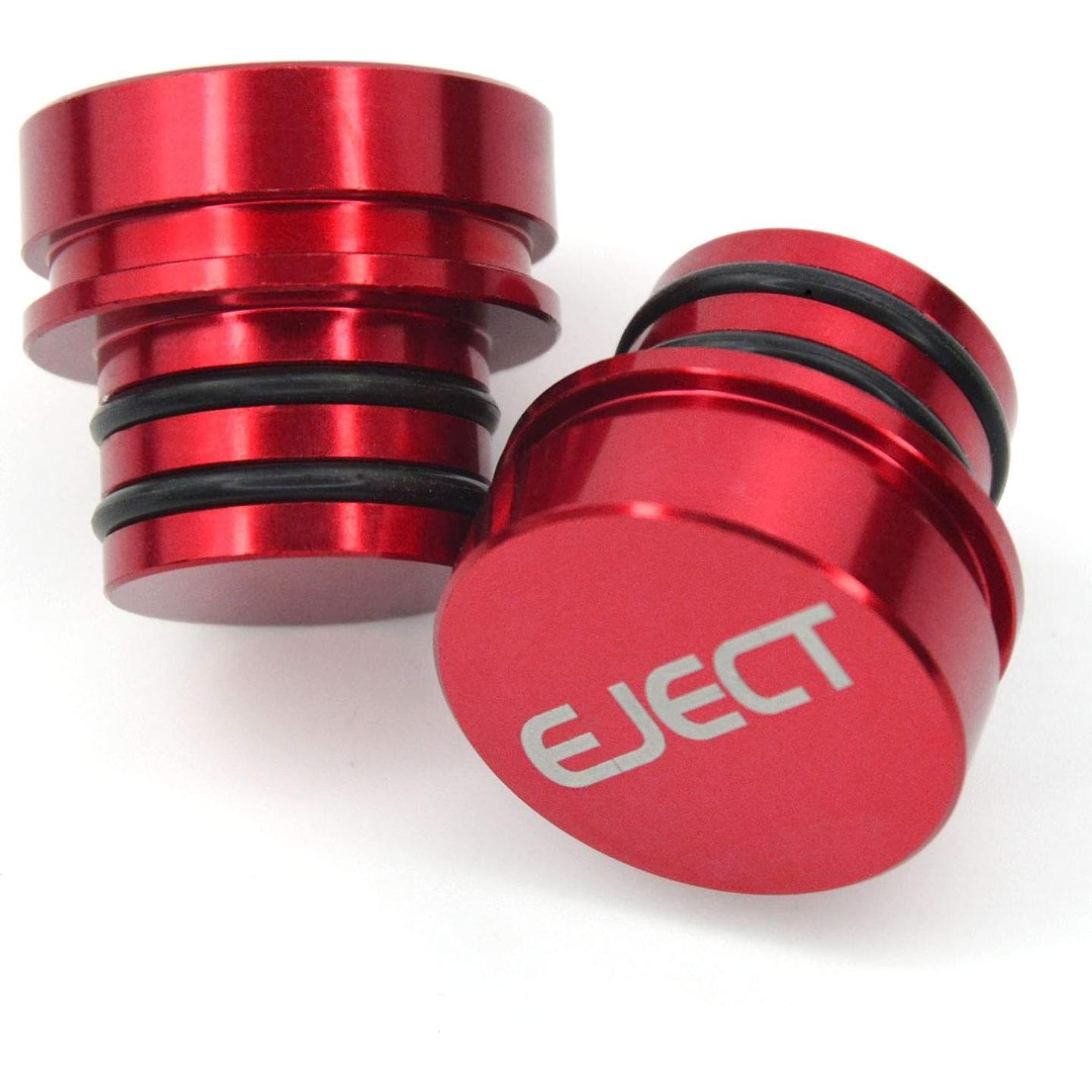 Cubierta de Enchufe de Encendedor GeeWatom 12V Aluminio Rojo