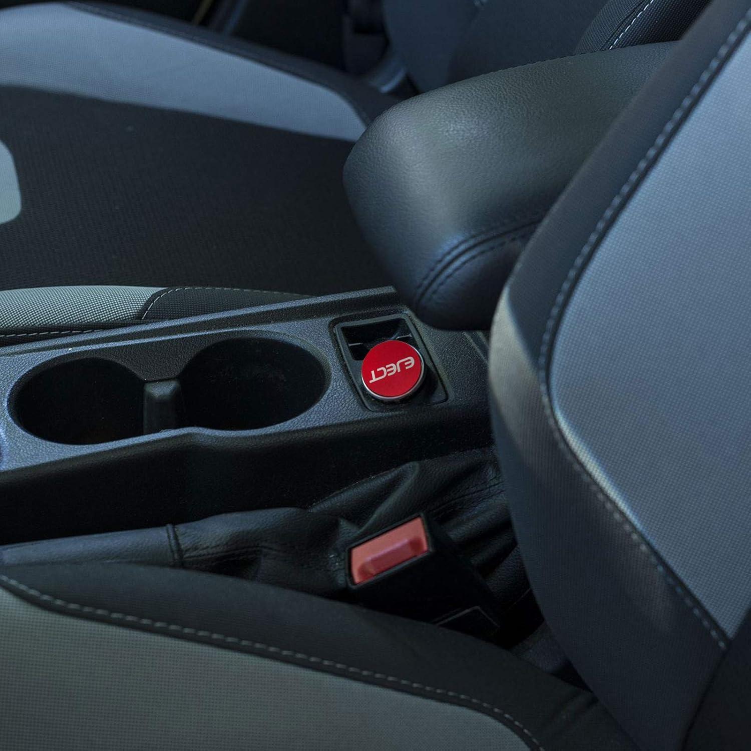 Cubierta de Enchufe de Encendedor GeeWatom 12V Aluminio Rojo