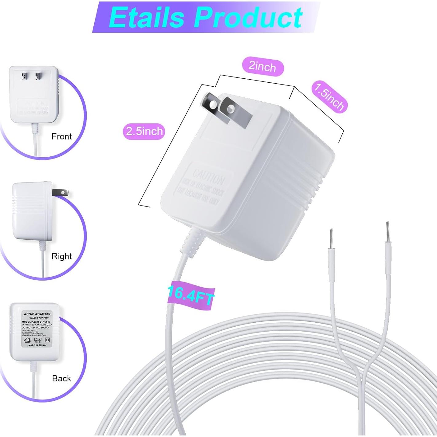 Transformador de Timbre 24V UAUSE 5M para Termostatos