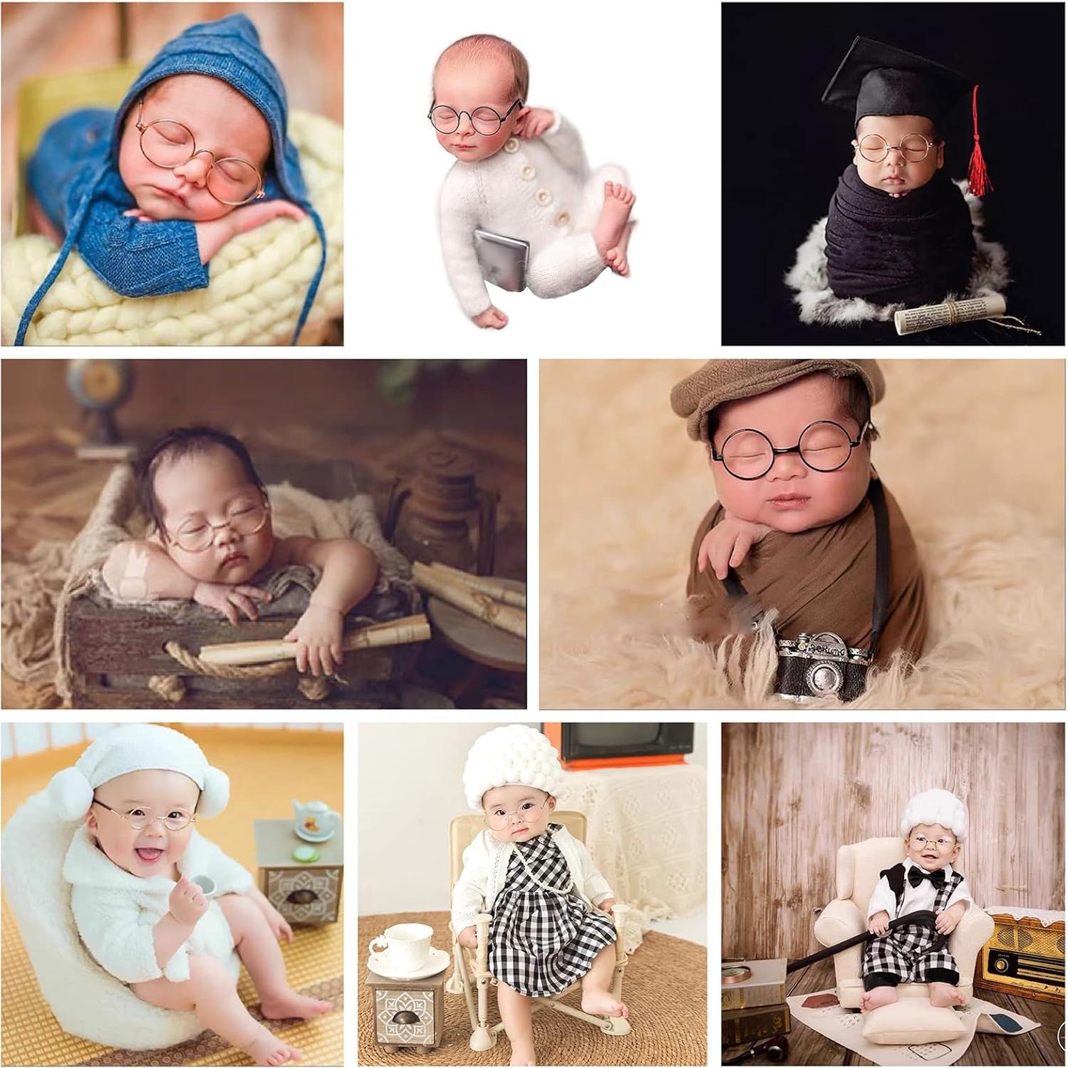 Accesorios para Fotografía de Recién Nacidos - Gafas Falsas Halloween