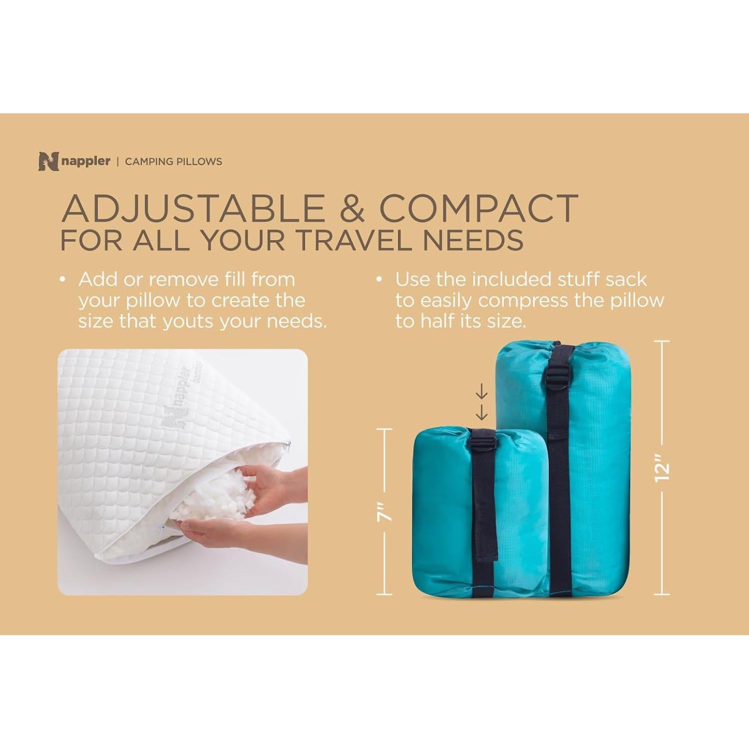 Cojín de Espuma Viscoelástica Nappler Negro Mediano Ajustable