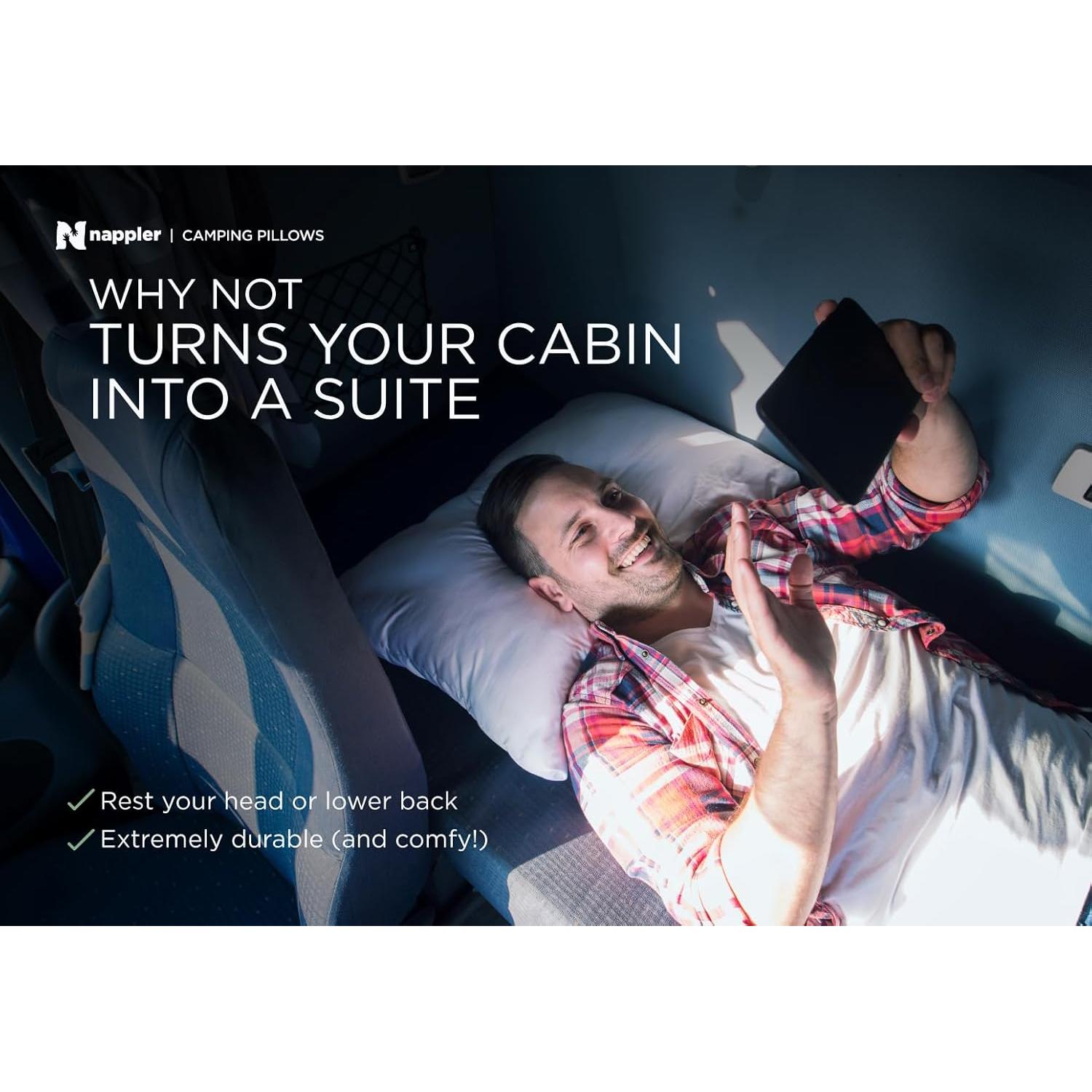 Cojín de Espuma Viscoelástica Nappler Negro Mediano Ajustable