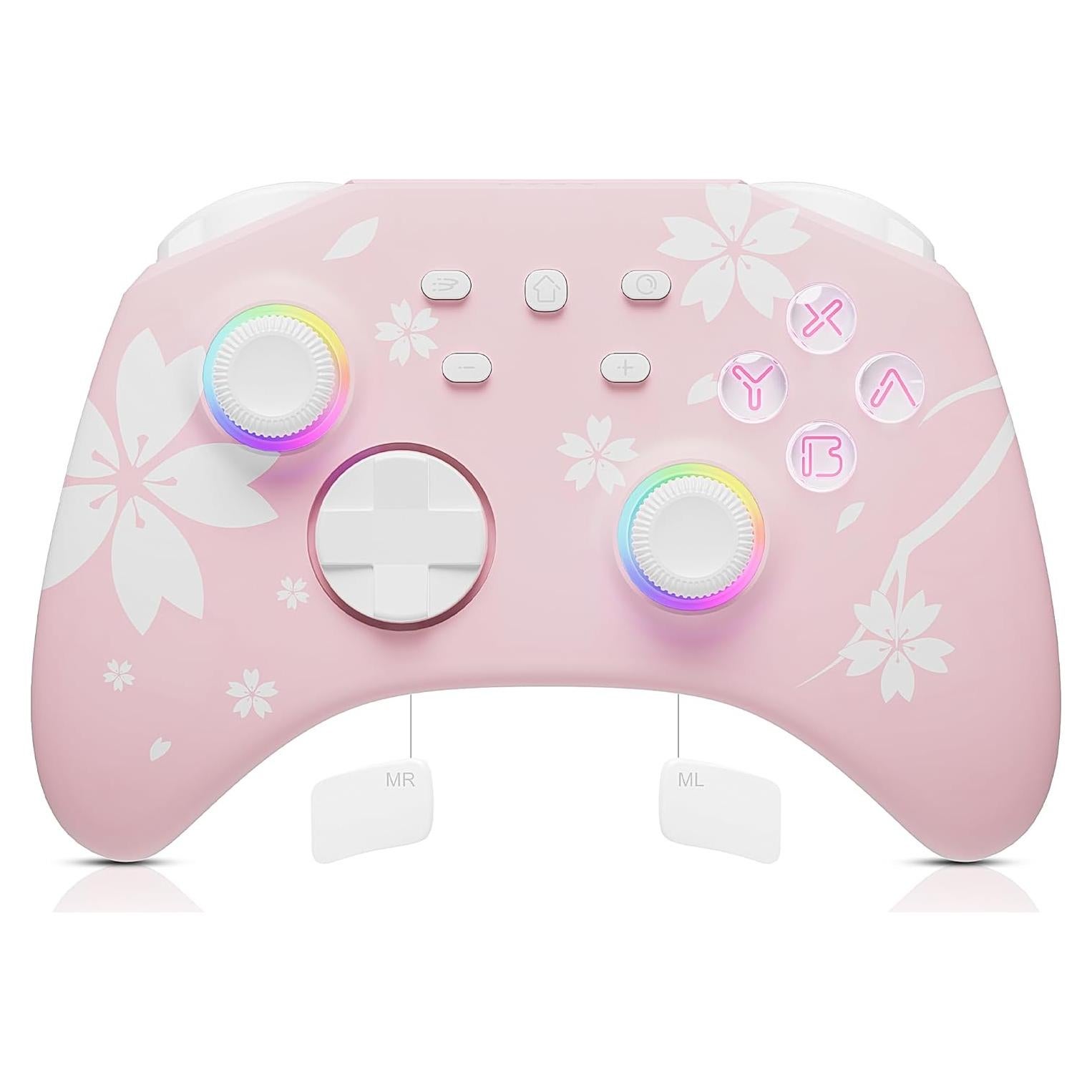 Controlador Pro Inalámbrico Mytrix Rosa para Switch y PC