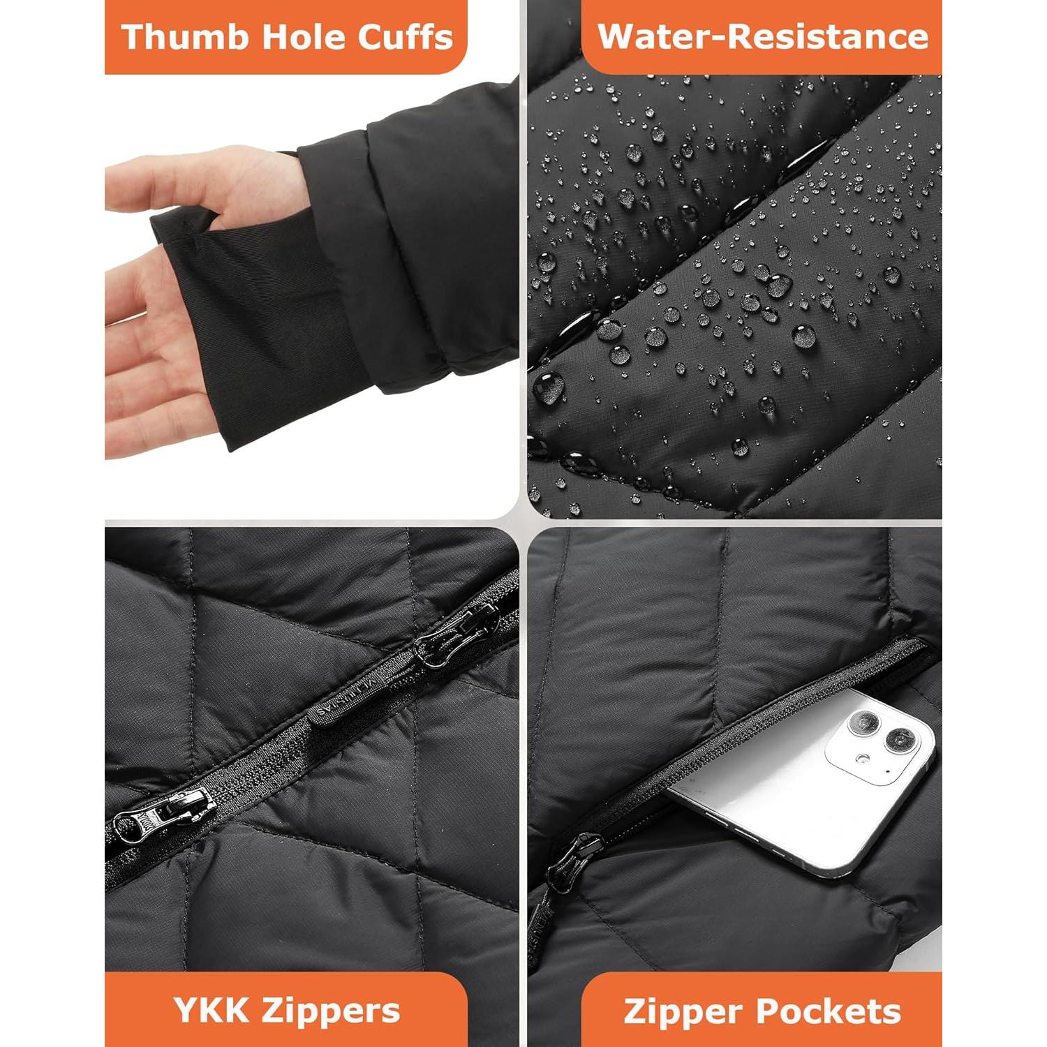 Chaqueta Térmica Larga Venustas para Mujeres con Batería