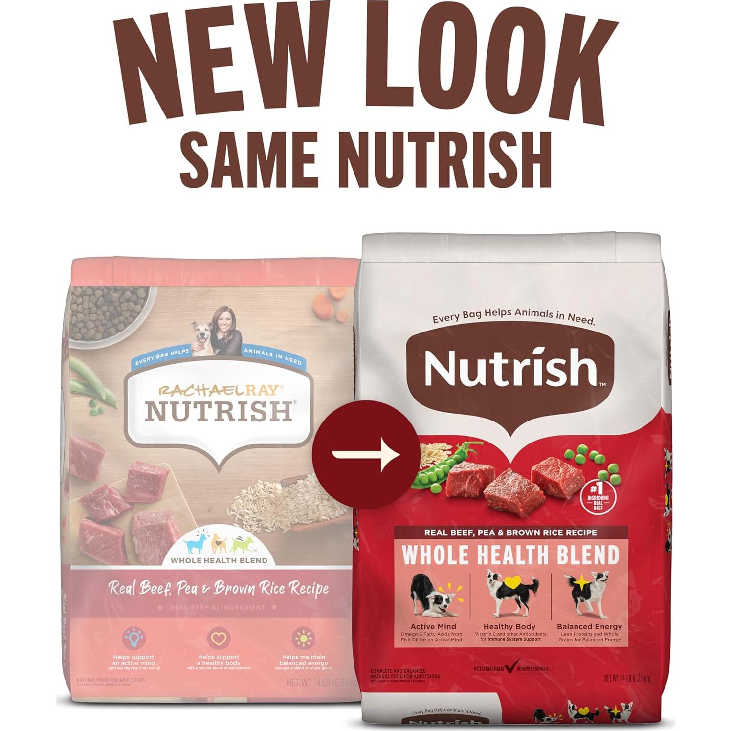 Comida Seca para Perros Nutrish Rachael Ray 2.72 kg Carne de Res