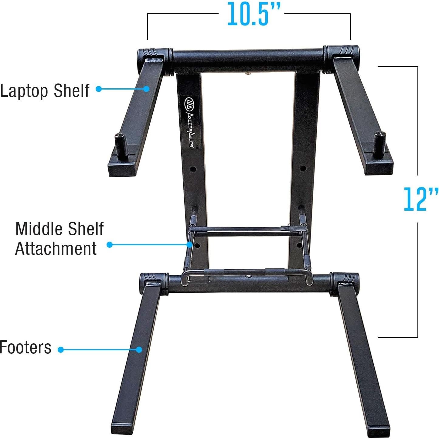 Soporte para Laptop Plegable AxcessAbles DJLTS01 - Aluminio Negro