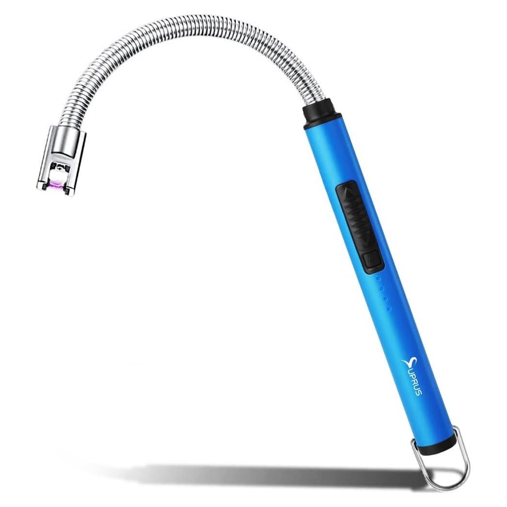 Encendedor Eléctrico SUPRUS Azul Recargable USB 360° a Prueba de Viento