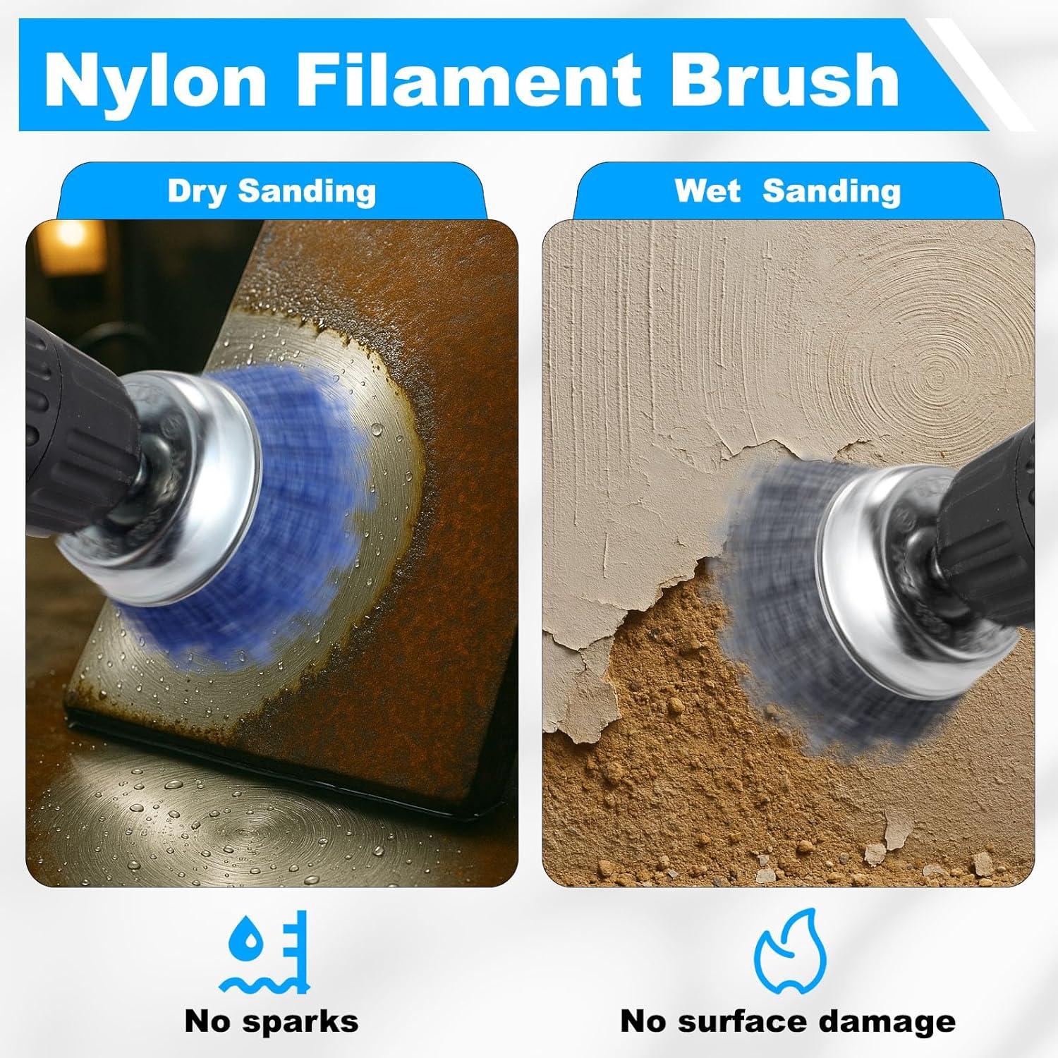 Juego de Cepillos de Alambre Rocaris 15 Piezas para Limpieza