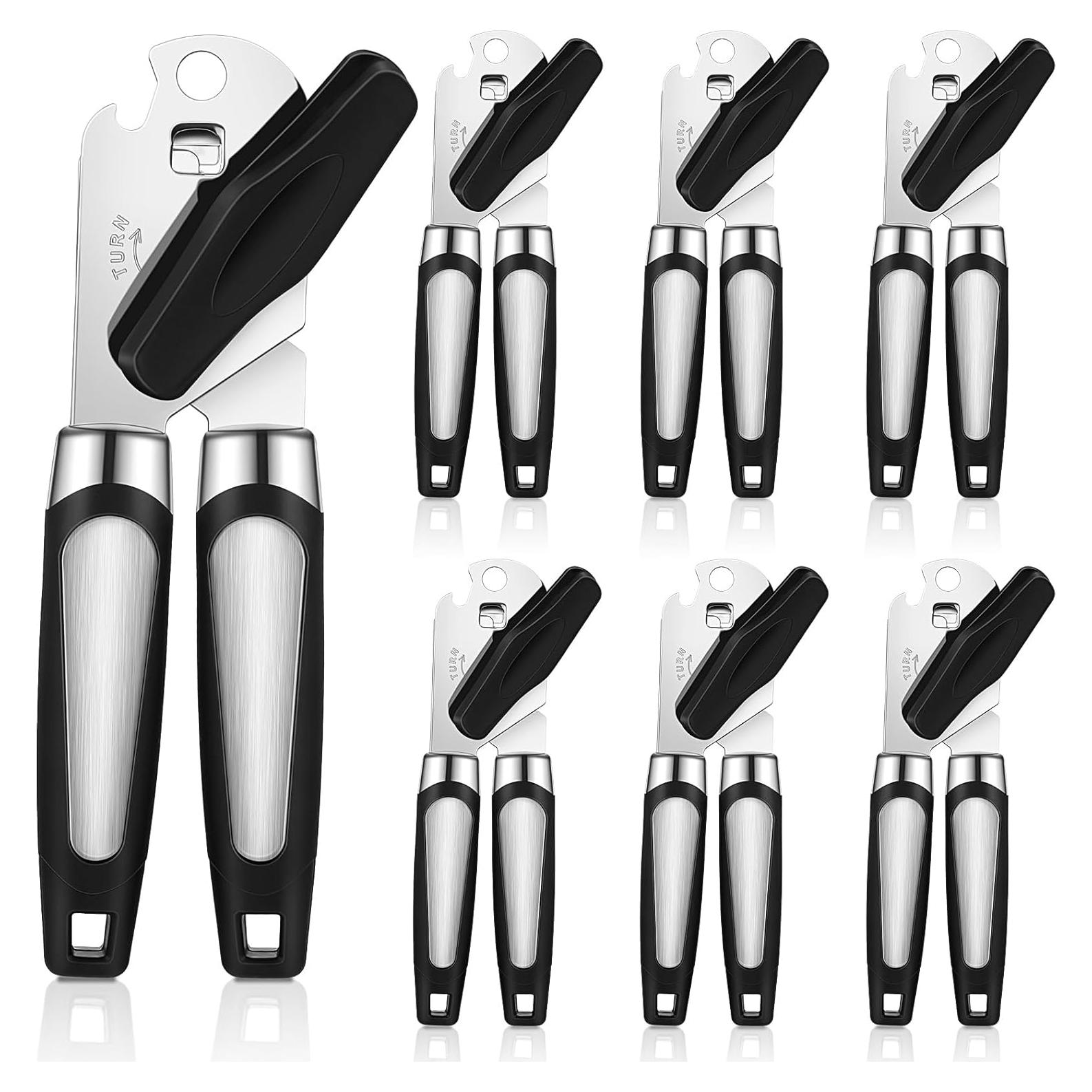 Abrelatas Manual Gisafai 6 Pcs con Cuchilla Afilada - Negro