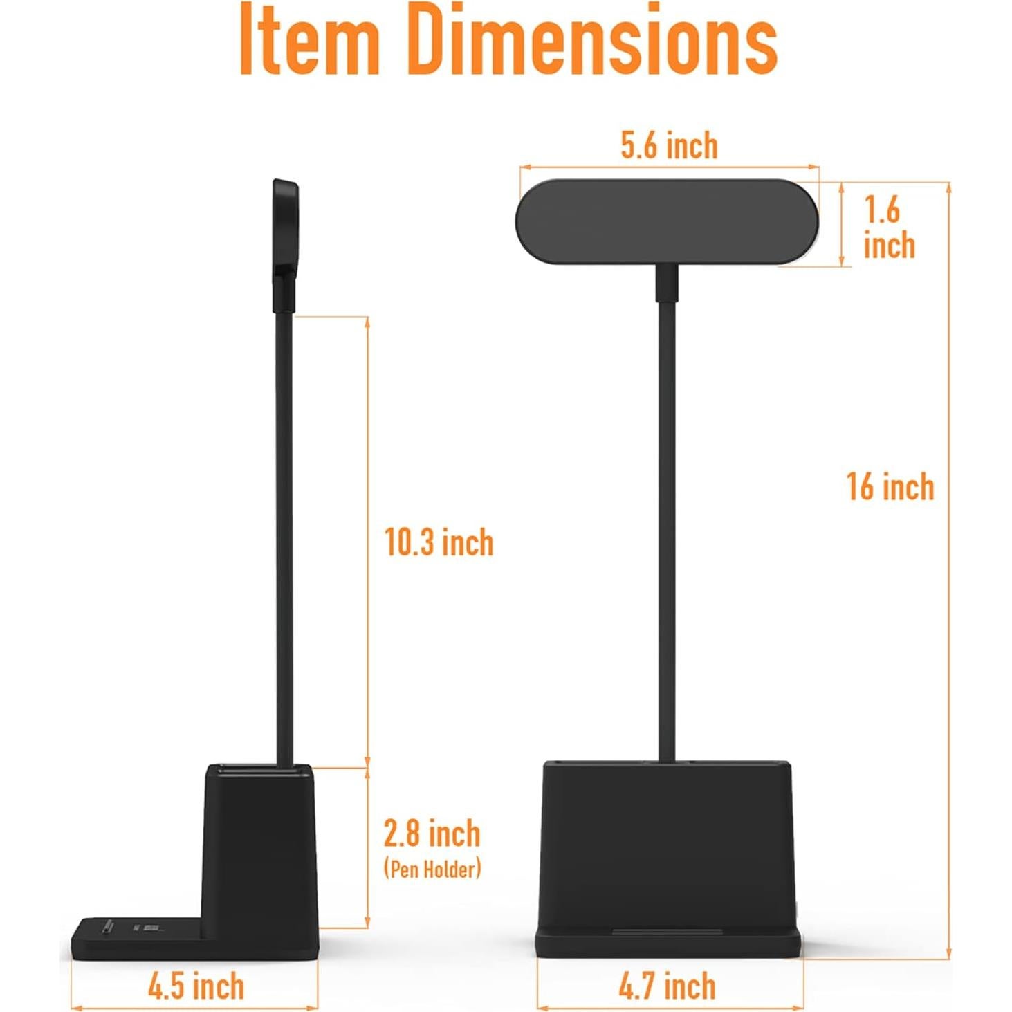Lámpara de Escritorio LED AXX SD-829 Negra Regulable 350LM