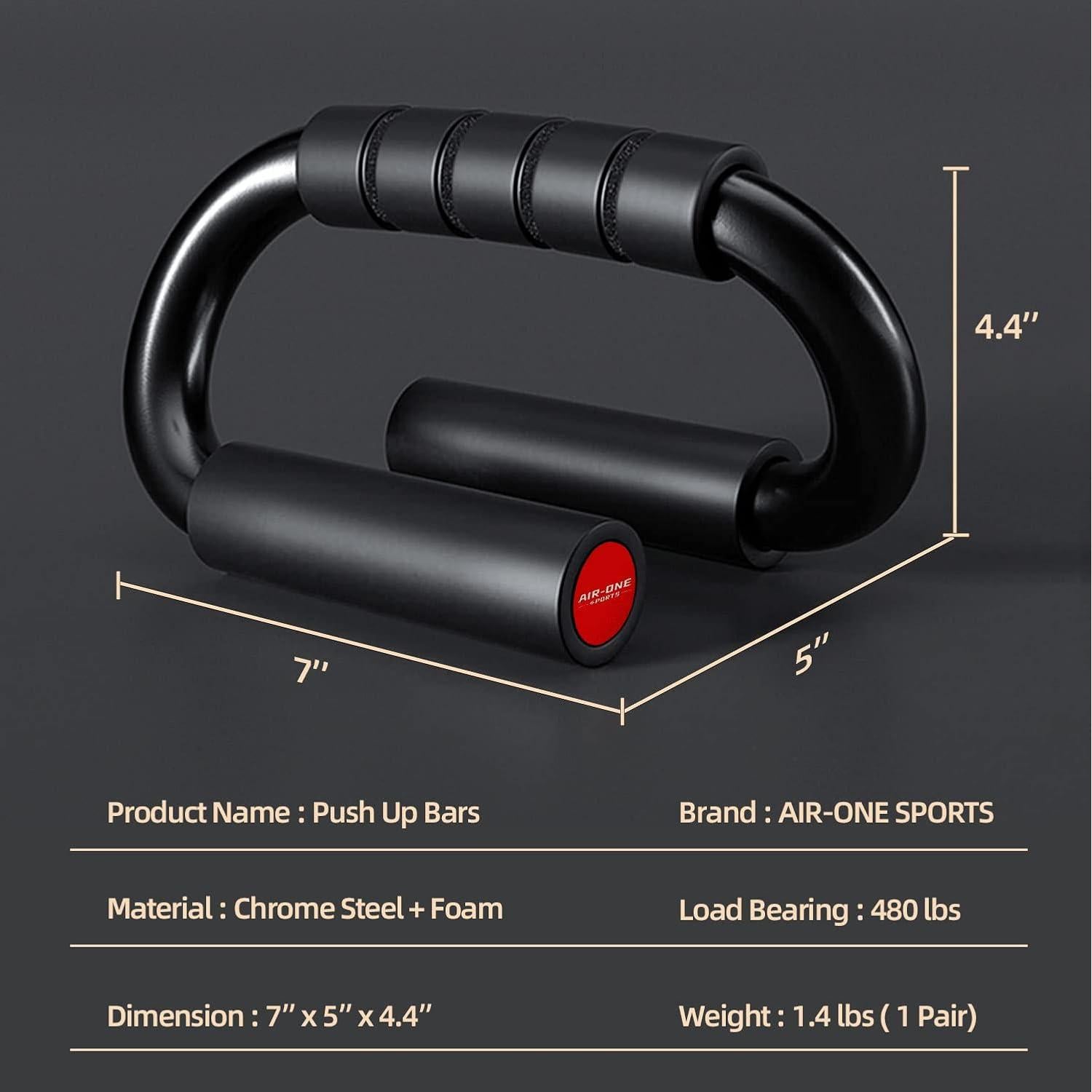 Barras de Flexiones KitchLife AIR-ONE SPORTS con Agarre Antideslizante