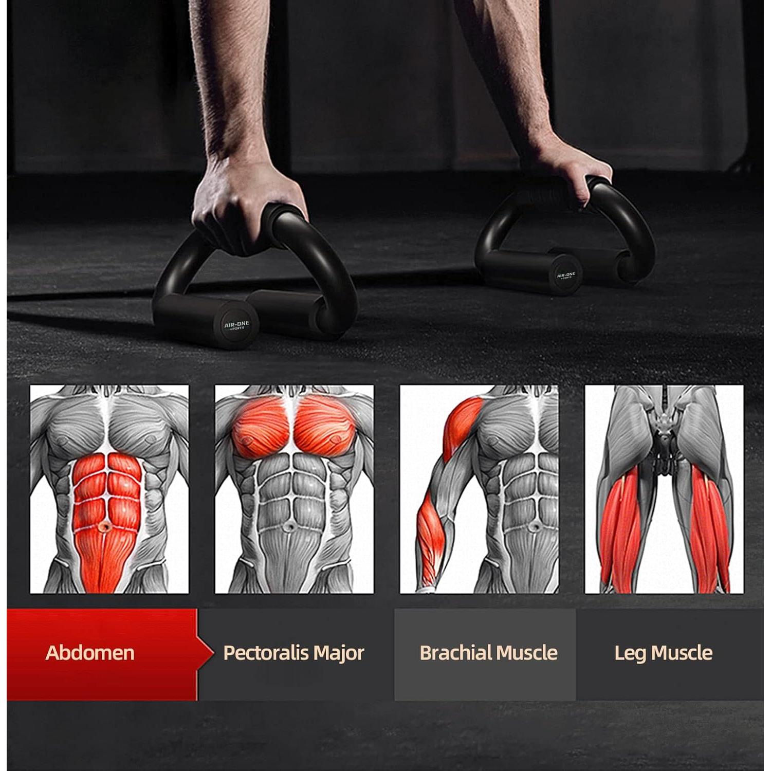 Barras de Flexiones KitchLife AIR-ONE SPORTS con Agarre Antideslizante