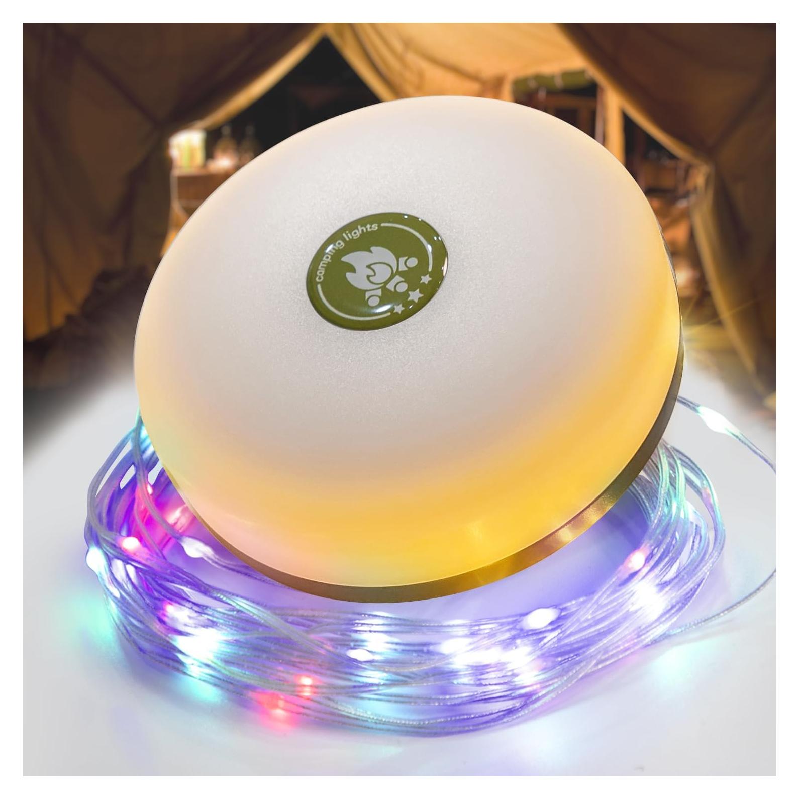 Luces de Camping Hiromeco 8.99m RGB Portátiles Carga USB