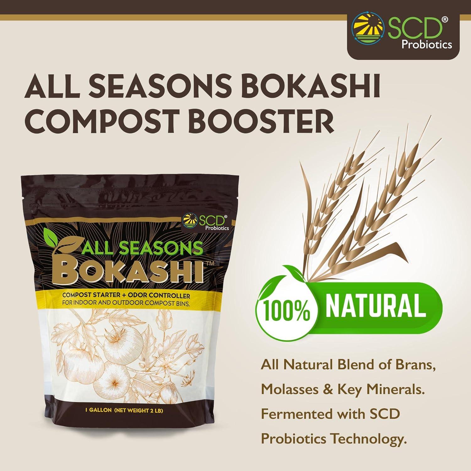 Iniciador de Compost Bokashi SCD Probiotics 1 Galón 0.91 kg