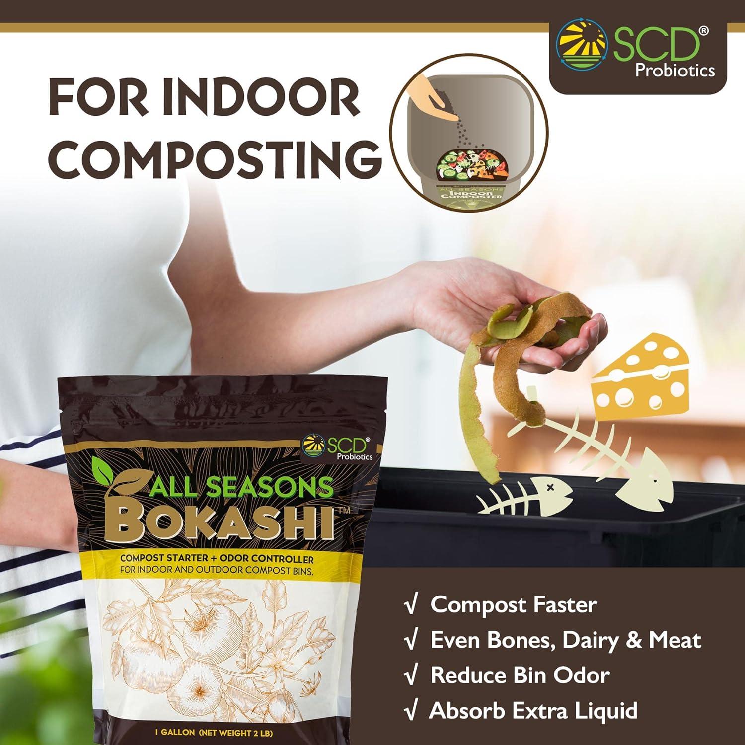 Iniciador de Compost Bokashi SCD Probiotics 1 Galón 0.91 kg