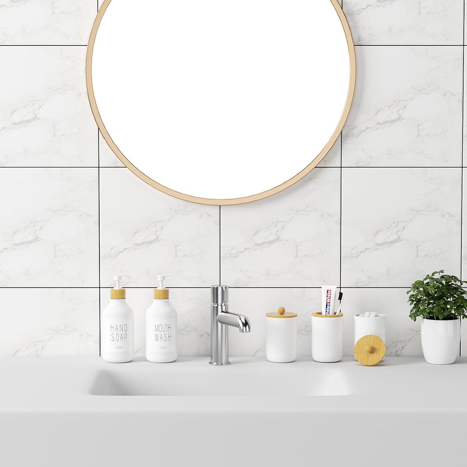 Juego de Accesorios para Baño VITVITI 5 Piezas Blanco Mate