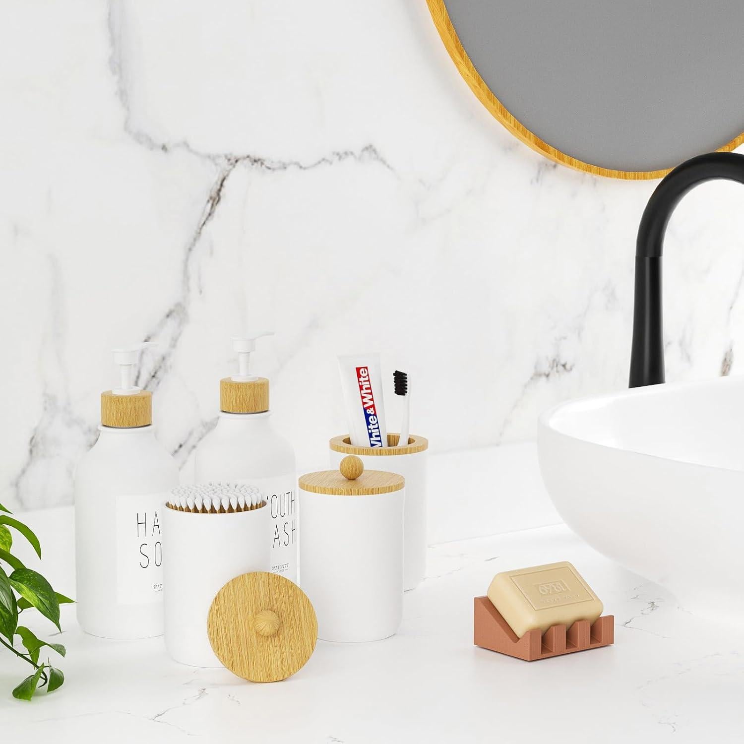 Juego de Accesorios para Baño VITVITI 5 Piezas Blanco Mate