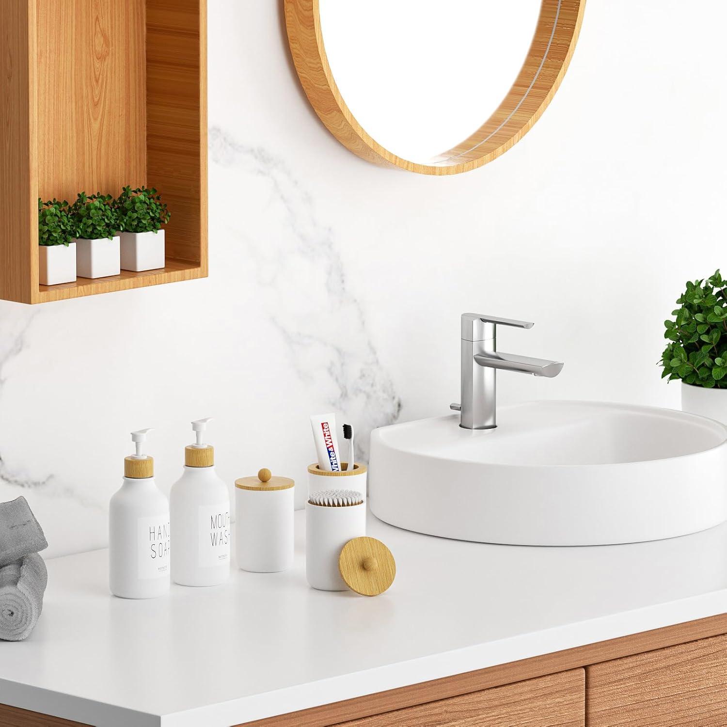 Juego de Accesorios para Baño VITVITI 5 Piezas Blanco Mate