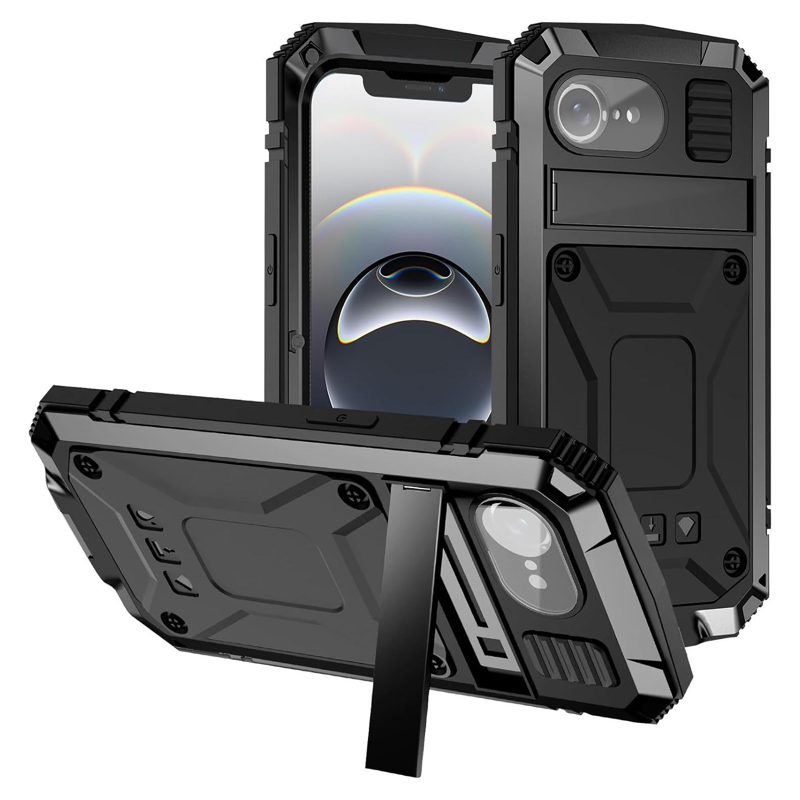 Funda Slim Miimall para iPhone 16E con Soporte Magnético