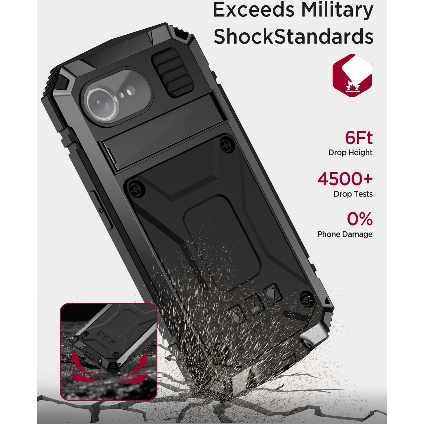 Funda Slim Miimall para iPhone 16E con Soporte Magnético