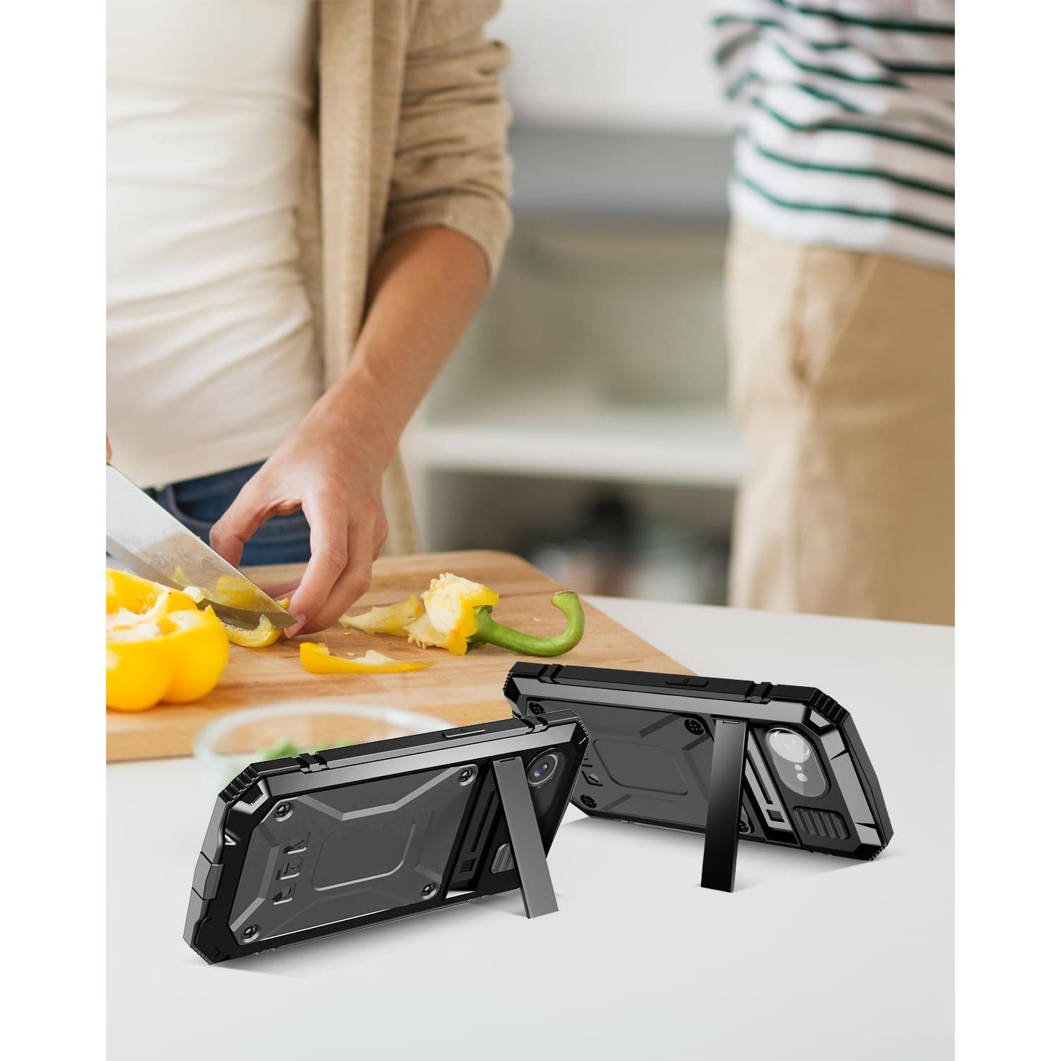 Funda Slim Miimall para iPhone 16E con Soporte Magnético