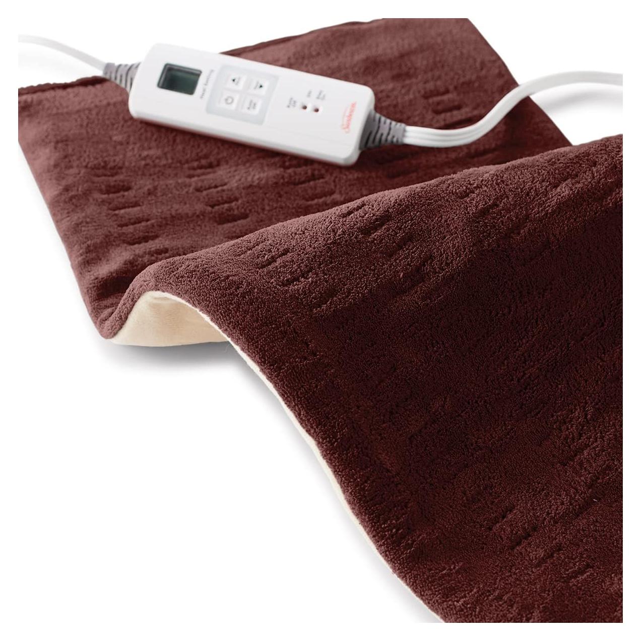 Almohadilla Térmica XL Sunbeam Burdeos 30x60 cm 6 Niveles