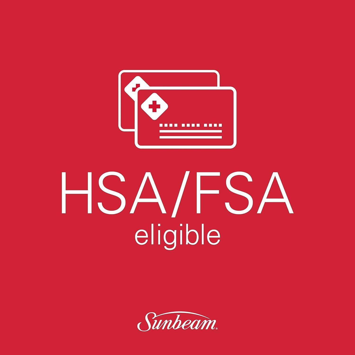 Almohadilla Térmica XL Sunbeam Burdeos 30x60 cm 6 Niveles