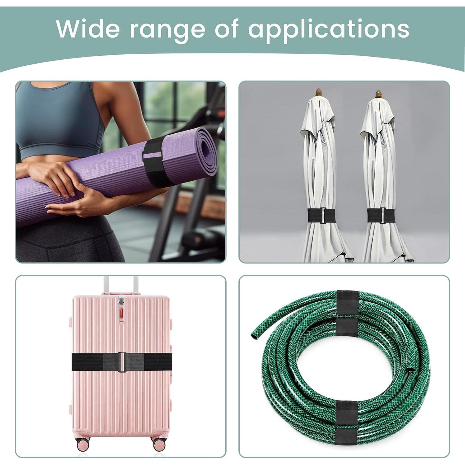 Cintas de Nylon WSZJINB 1.5" x 4.88m con 20 Hebillas