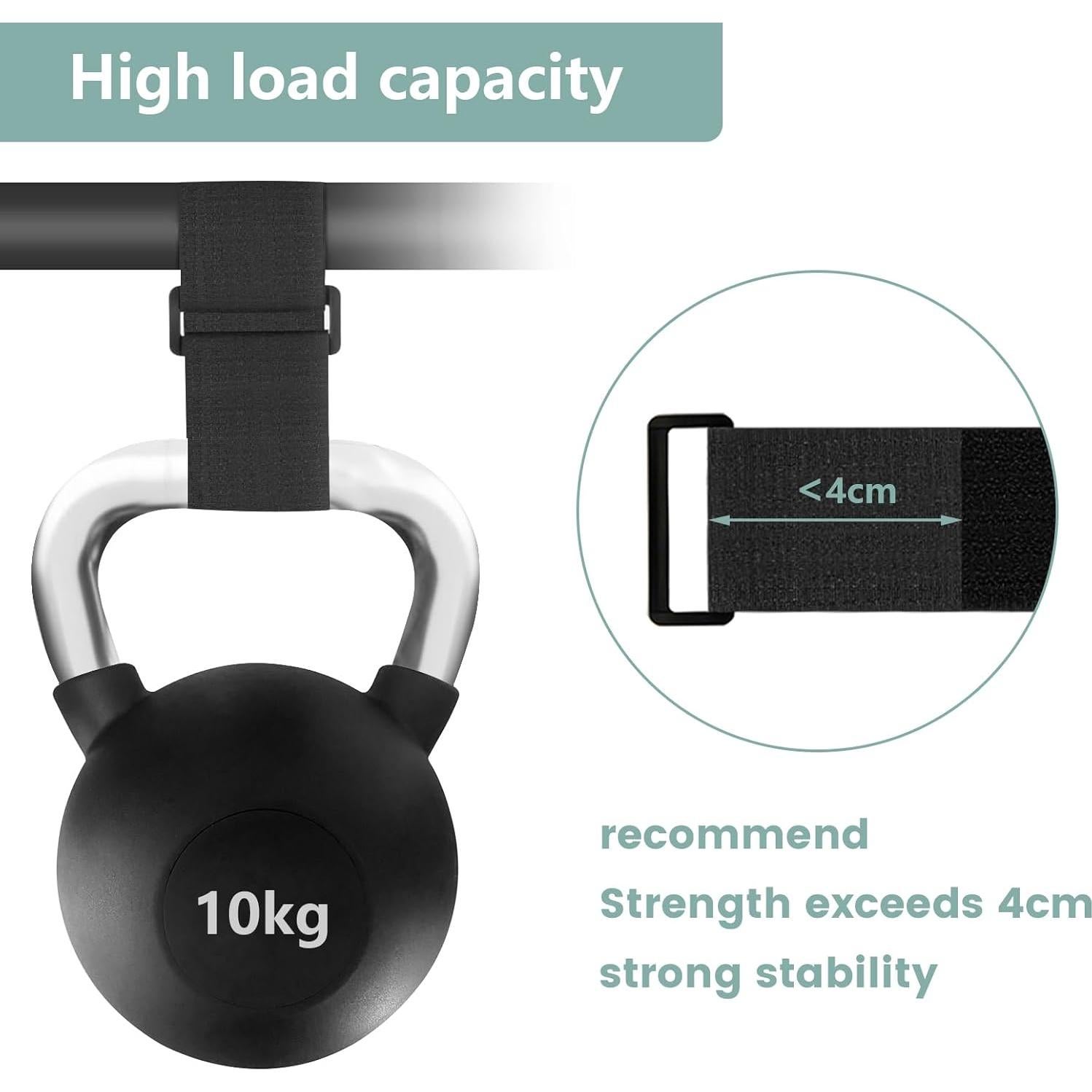 Cintas de Nylon WSZJINB 1.5" x 4.88m con 20 Hebillas