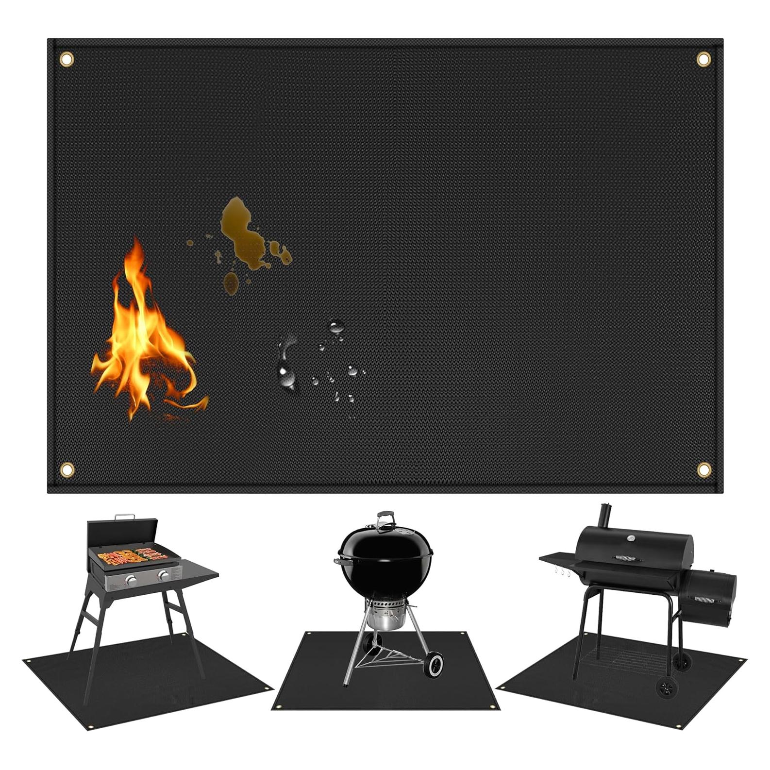 Alfombrilla de Parrilla TOHONFOO 121.9x91.4cm Resistente al Calor