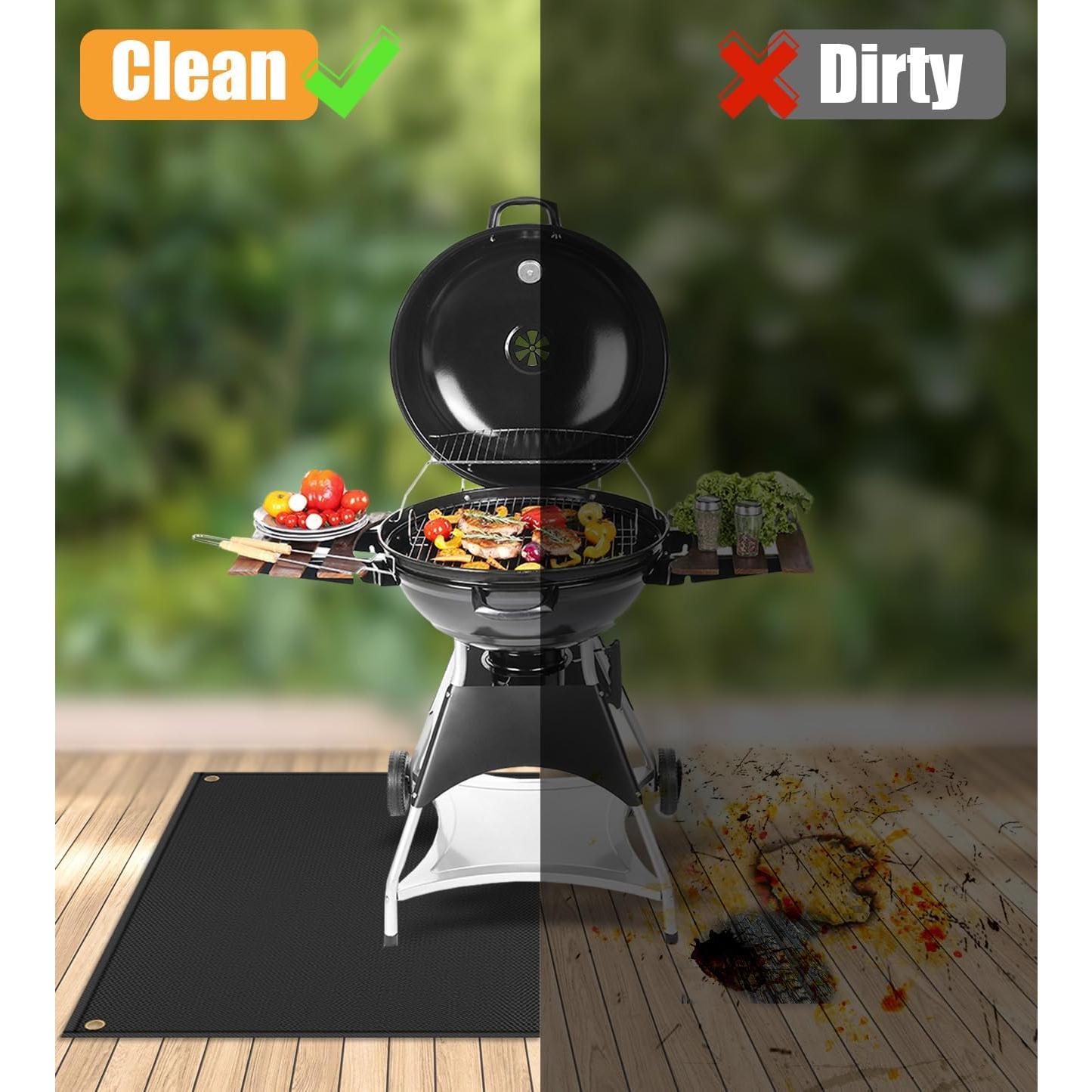 Alfombrilla de Parrilla TOHONFOO 121.9x91.4cm Resistente al Calor