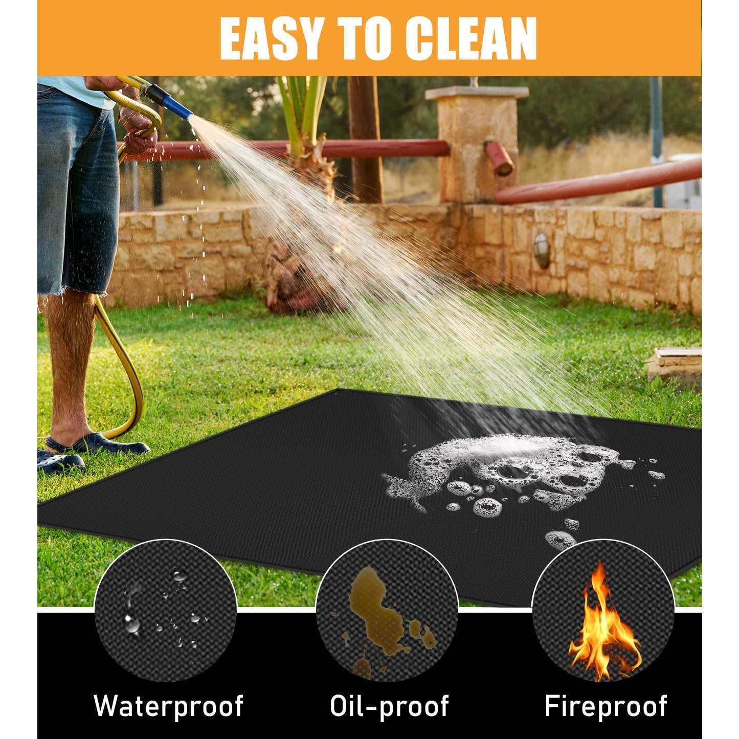 Alfombrilla de Parrilla TOHONFOO 121.9x91.4cm Resistente al Calor