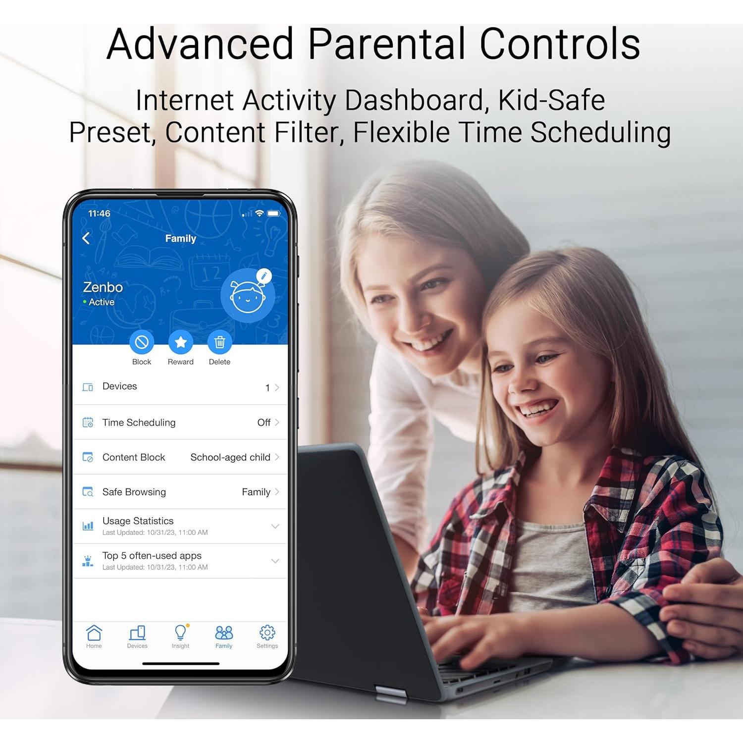 ASUS ZenWiFi BD4 Doble Banda WiFi 7 Mesh 3600 Mbps 2-Pack
