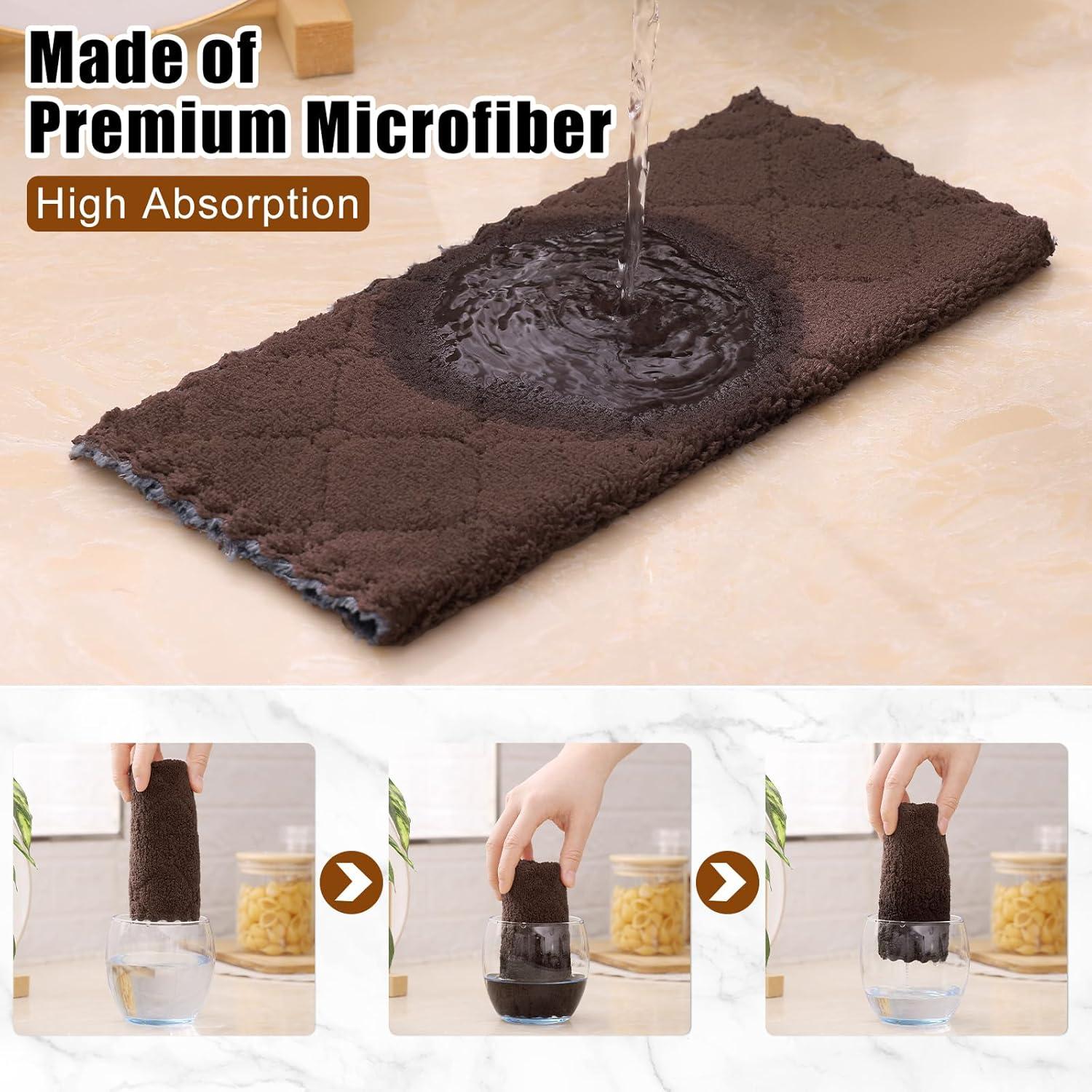 Paquete de 12 Paños de Cocina Mordimy Microfibra 25.4 cm