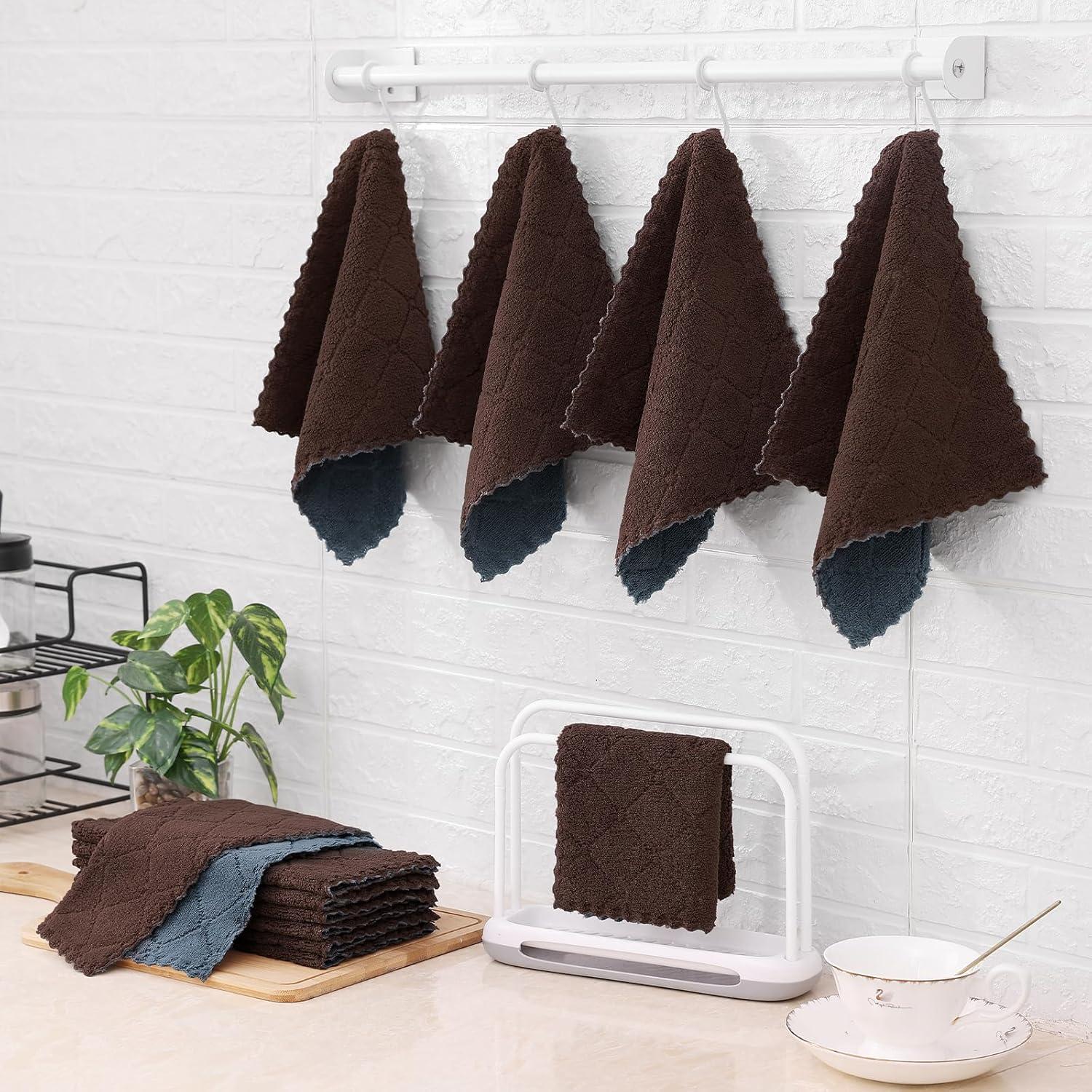 Paquete de 12 Paños de Cocina Mordimy Microfibra 25.4 cm