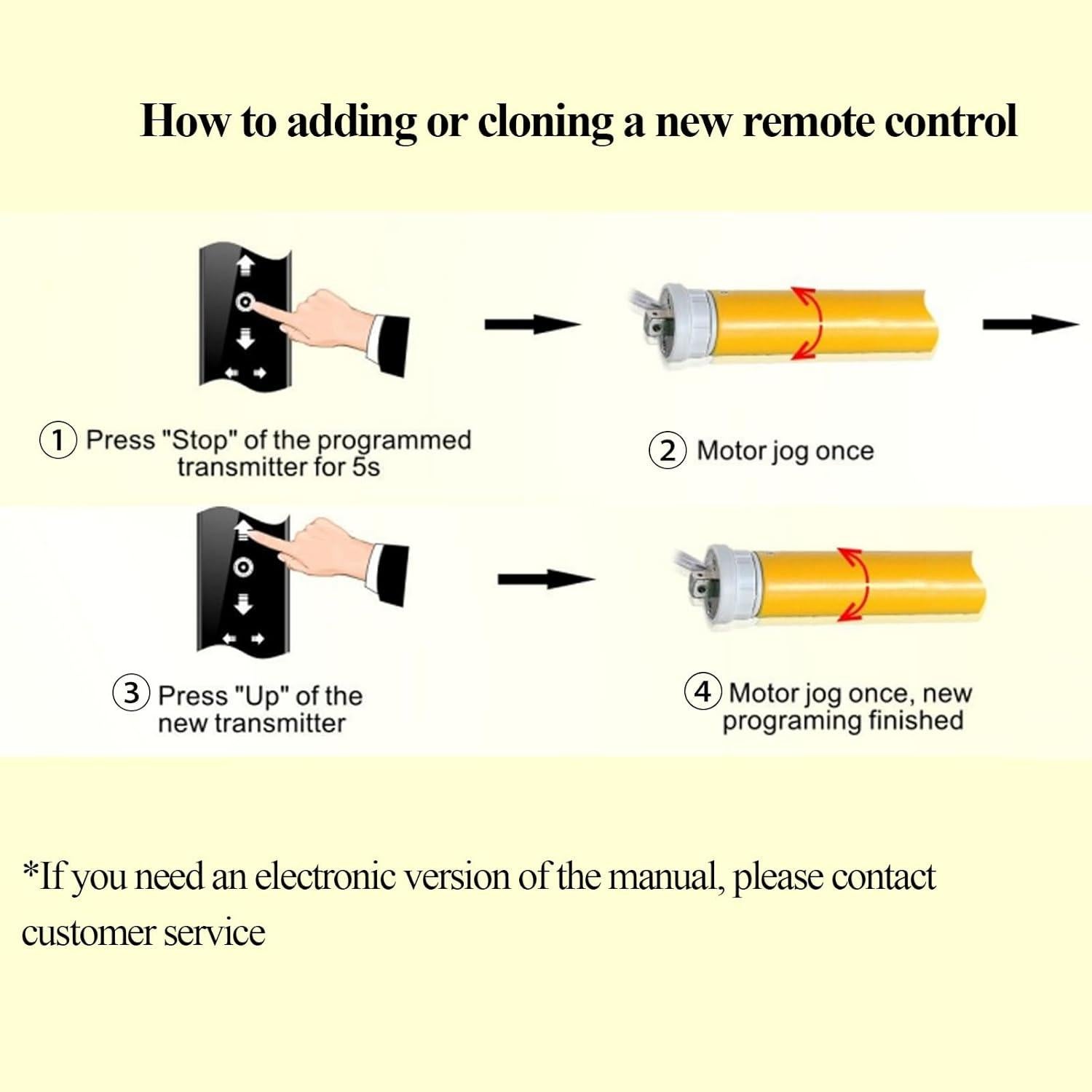 Control Remoto Inalámbrico KOCOZA AC123-01 para Persianas