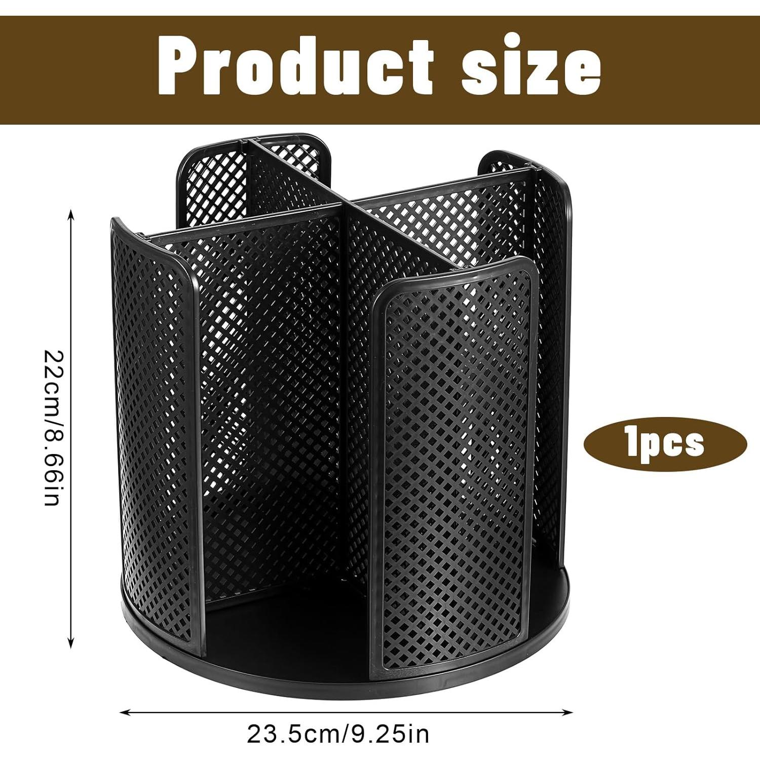 Dispensador de Tazas de Papel Rotatorio Ubamdom Negro 23.5x22x21.9cm